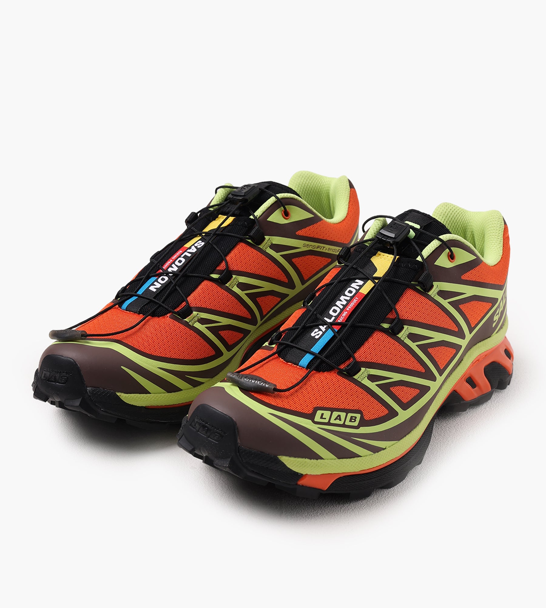 Salomon XT-6 Red Orange Sharp Green Black