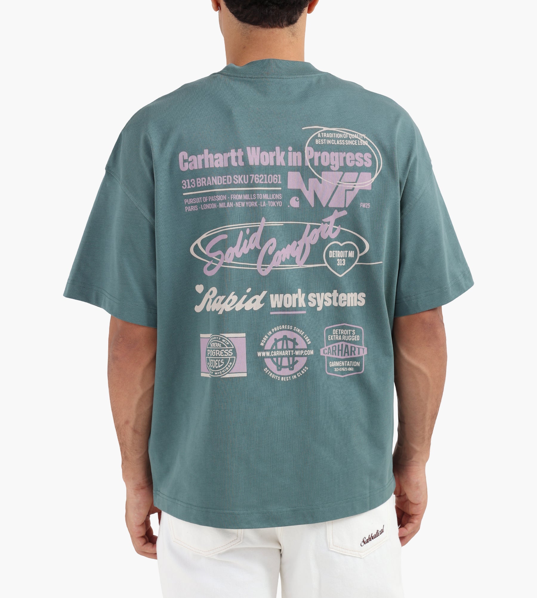 Carhartt WIP Networks T-shirt Silver Pine