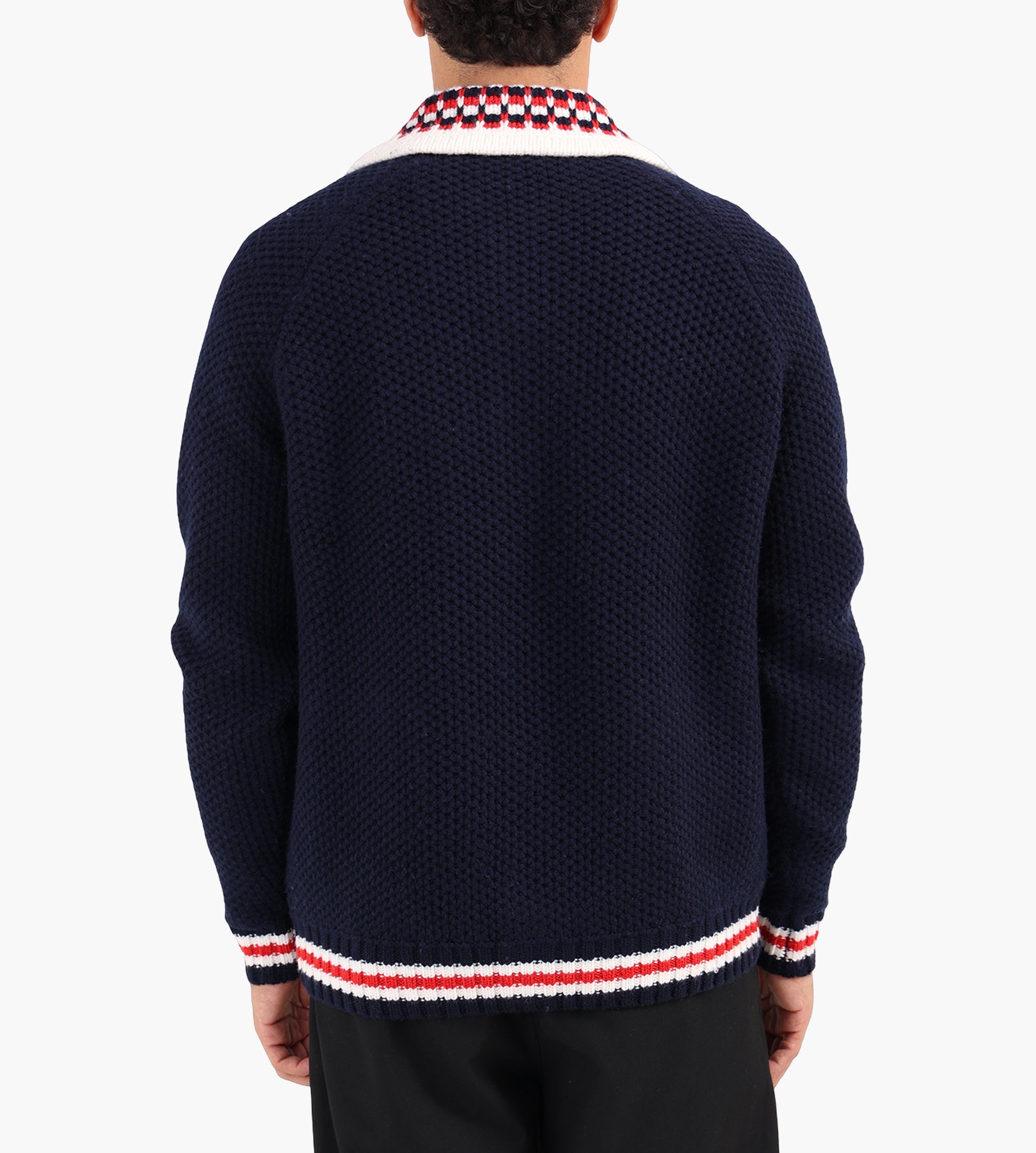 Drôle de Monsieur Le Gilet Emblëme Chevaux Navy