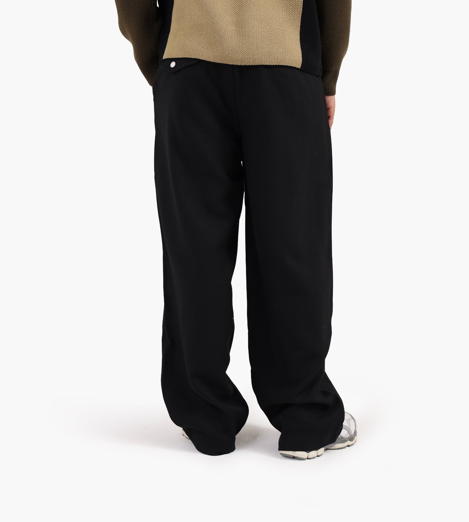 New Amsterdam Surf Association Wool After Trouser Black