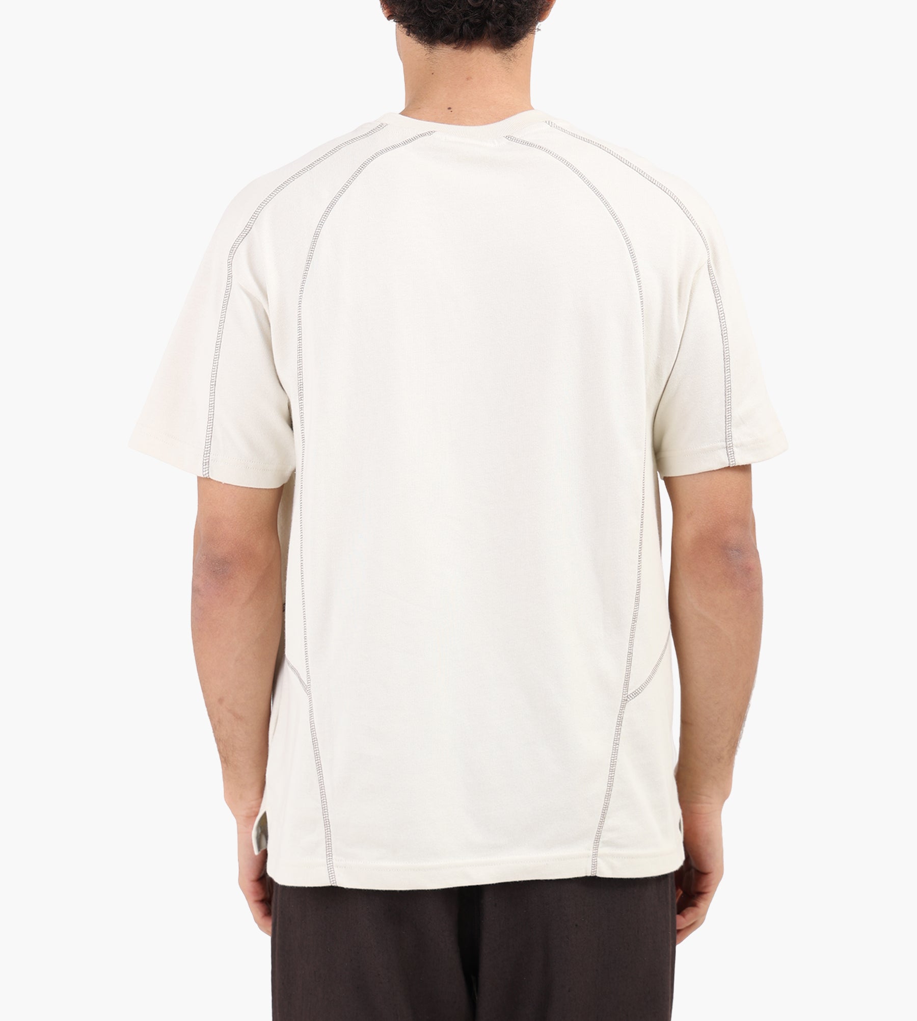 Obey Contrast Stitch Tee Silver Birch