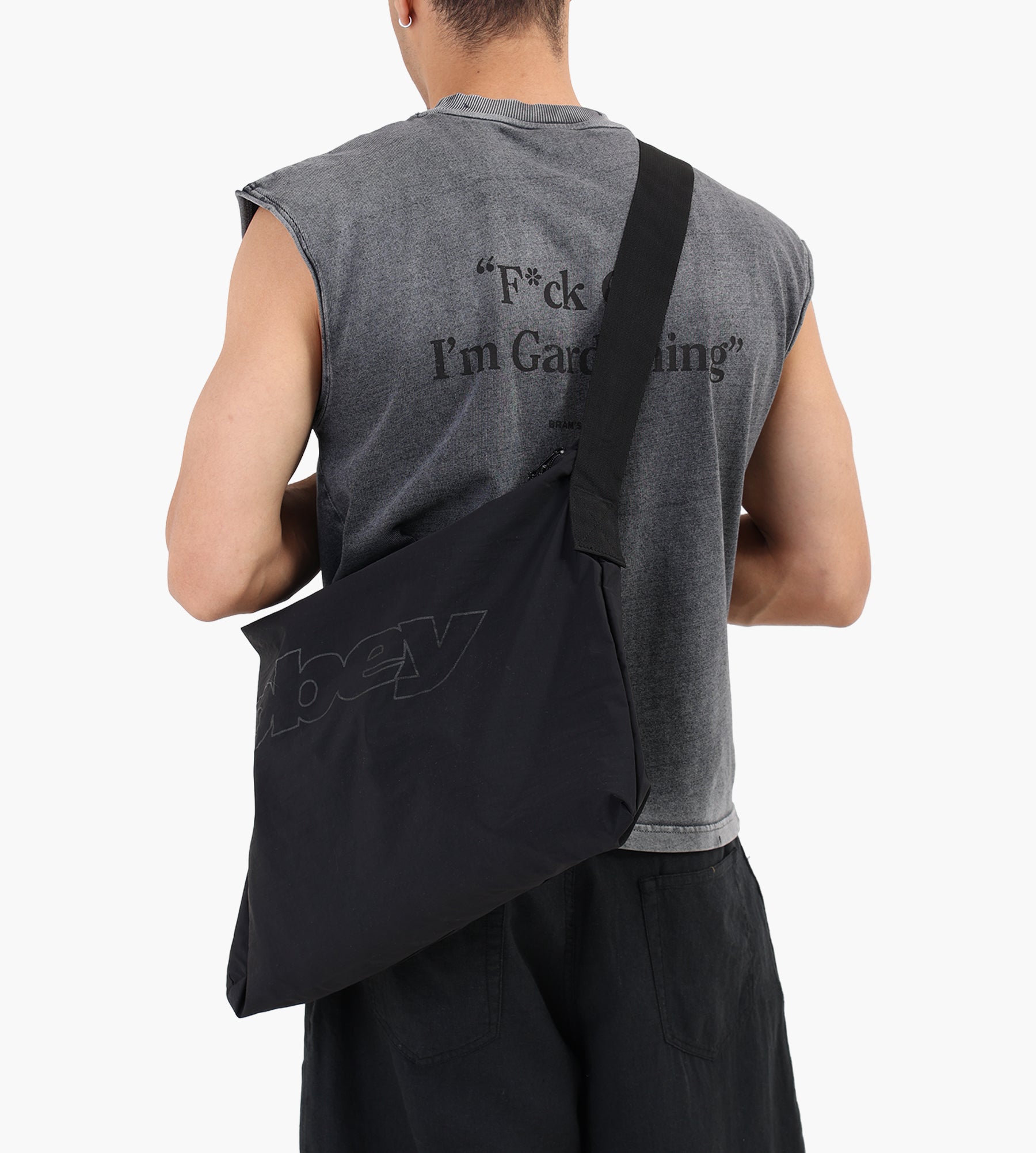 Obey Explorer Messenger Bag Black