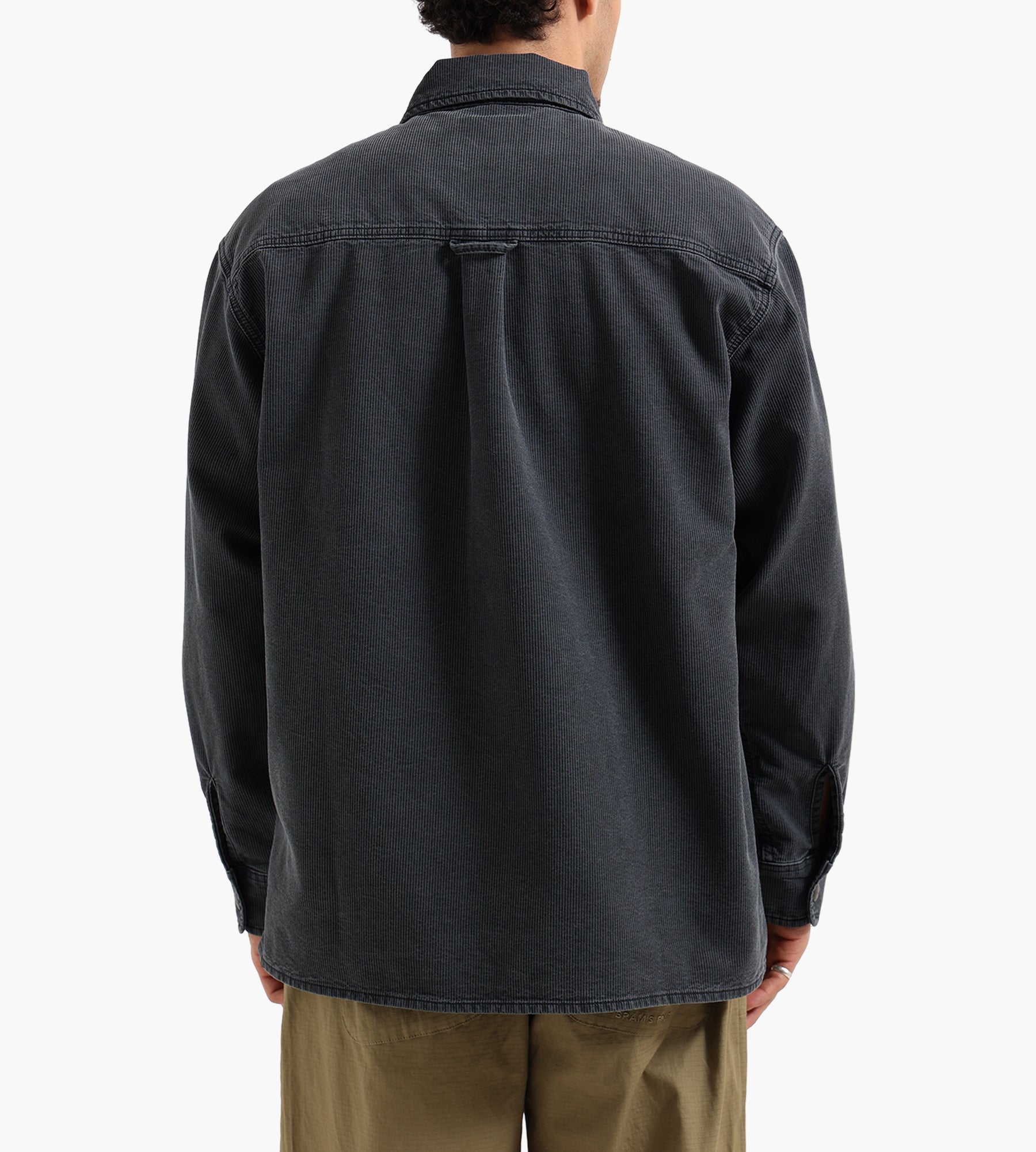 Carhartt WIP Parrish Shirt Jac Obsidian Stone Washed