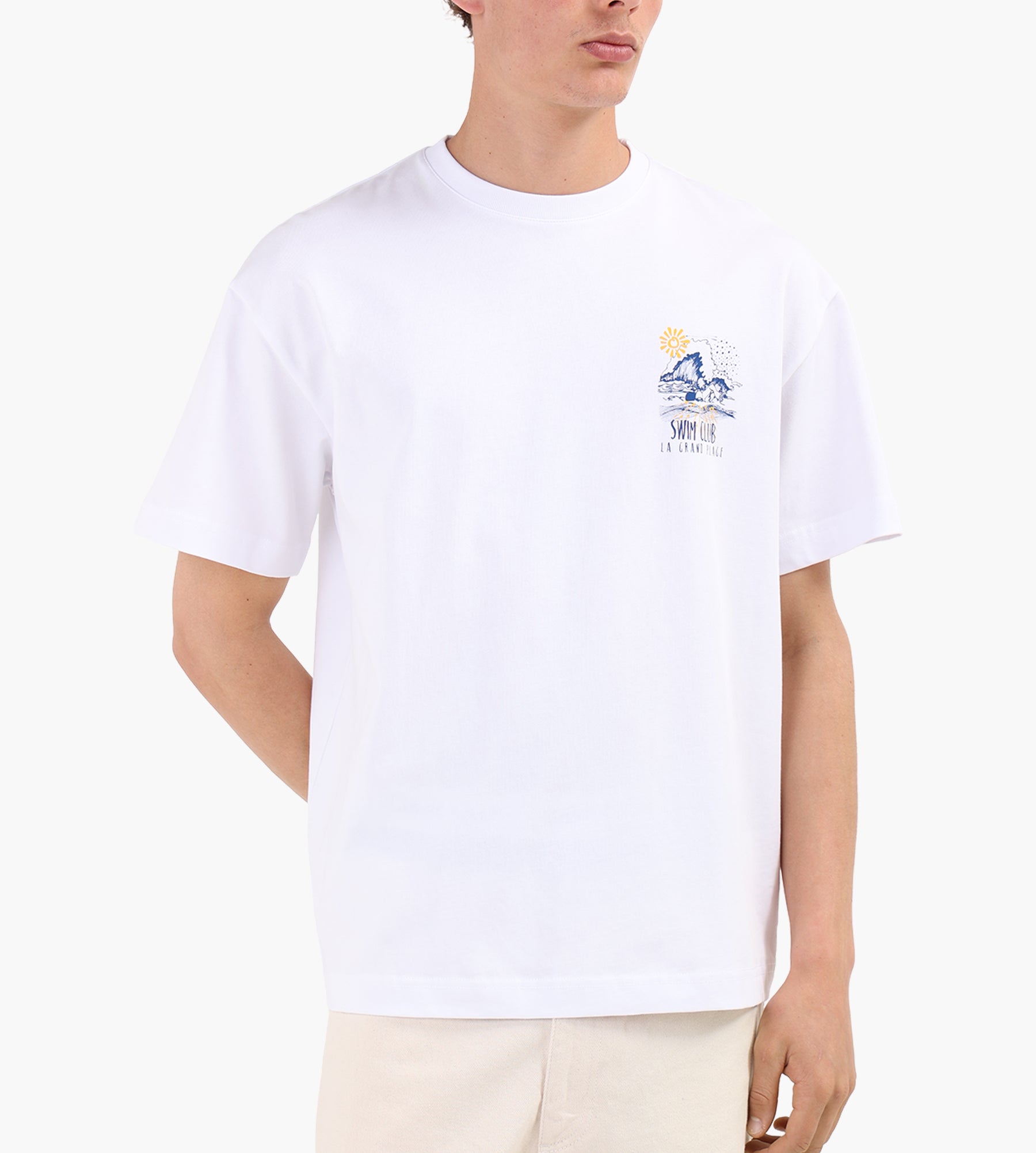 Libertine-Libertine Broke La Grande Plage 3697 Tee White
