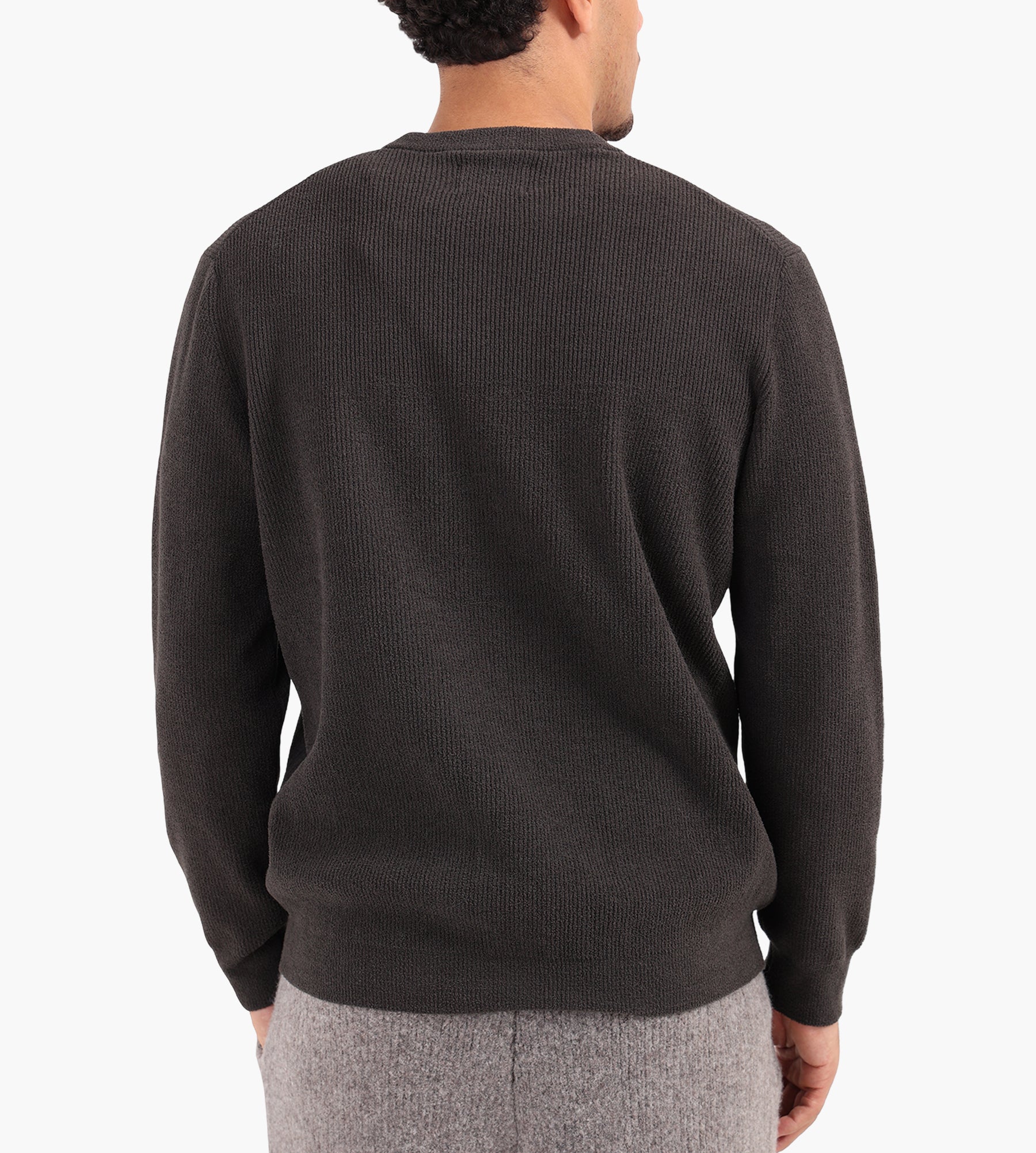 NN.07 Danny Crewneck 6429 Dark Army Knit