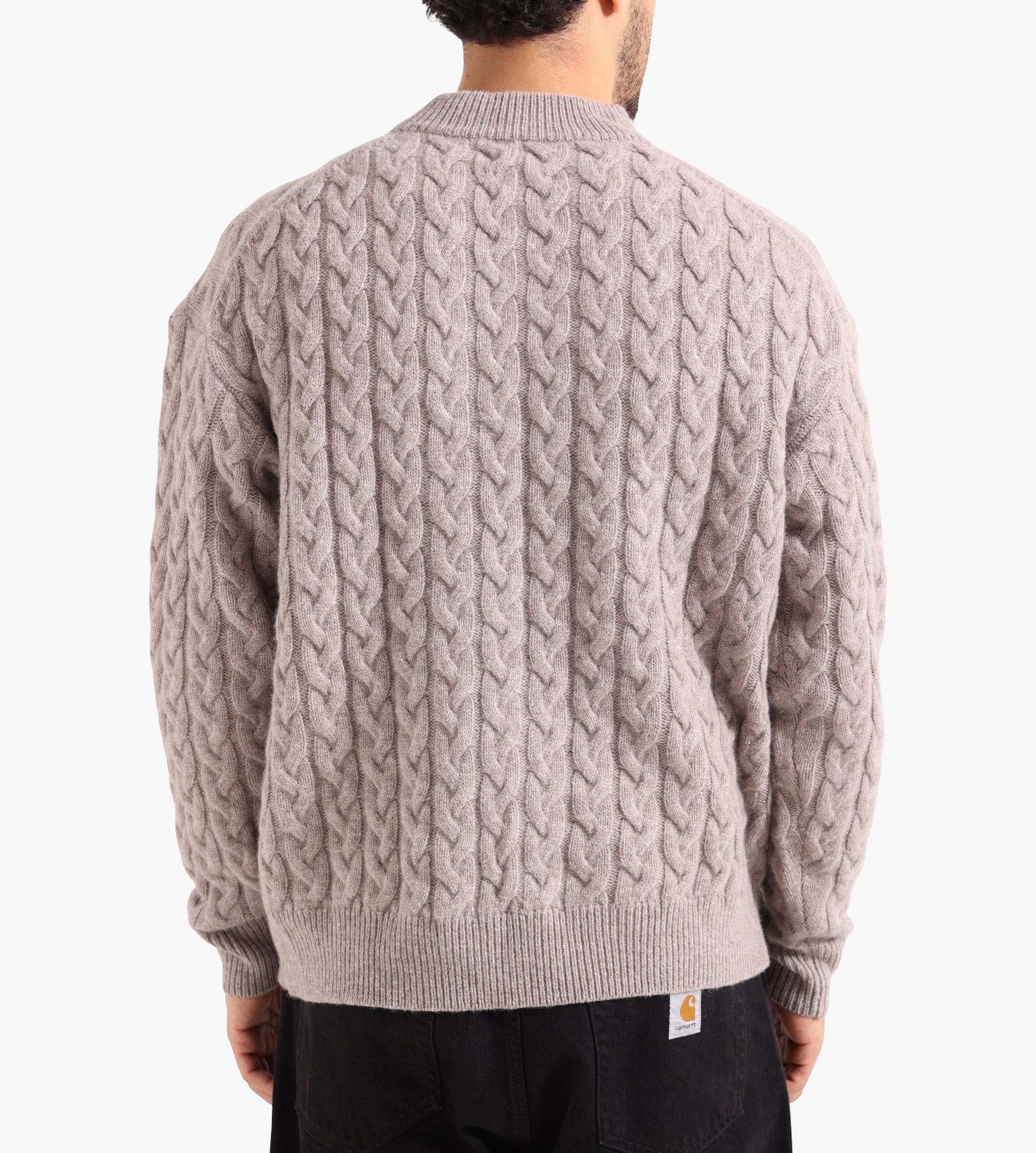 Libertine-Libertine Topanga Cable Knit 3666 Crewneck Sand