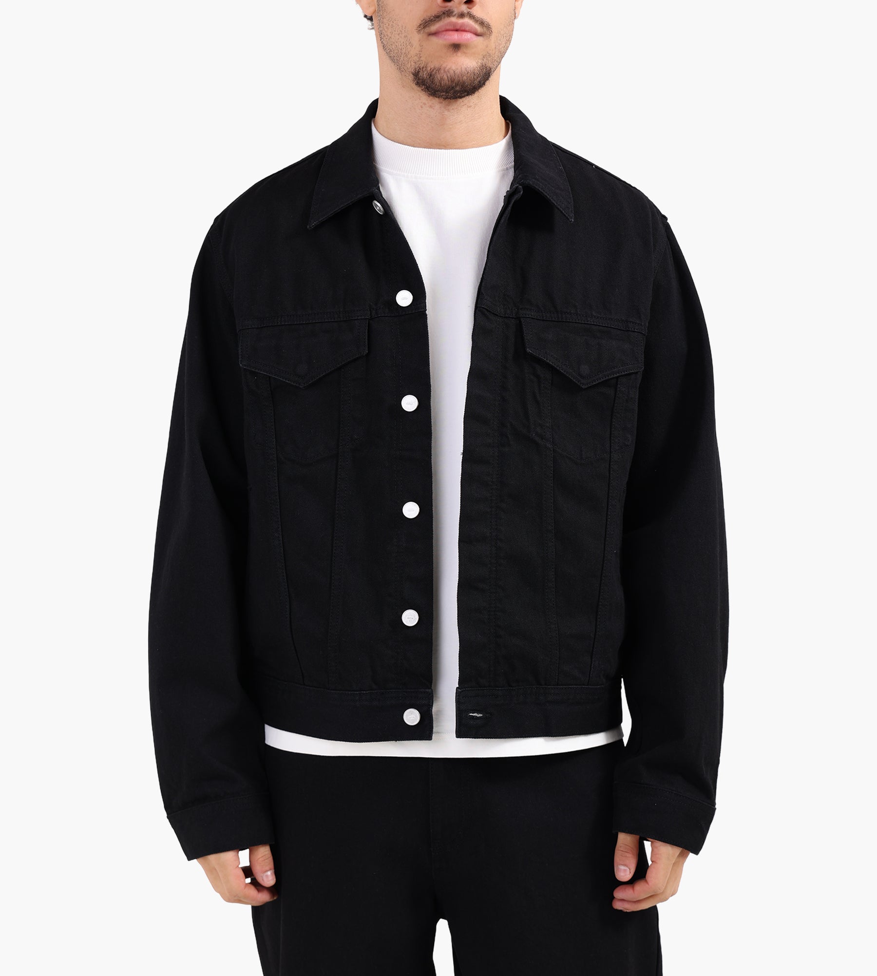Arte Antwerp Circle Logo Jeans Jacket Black