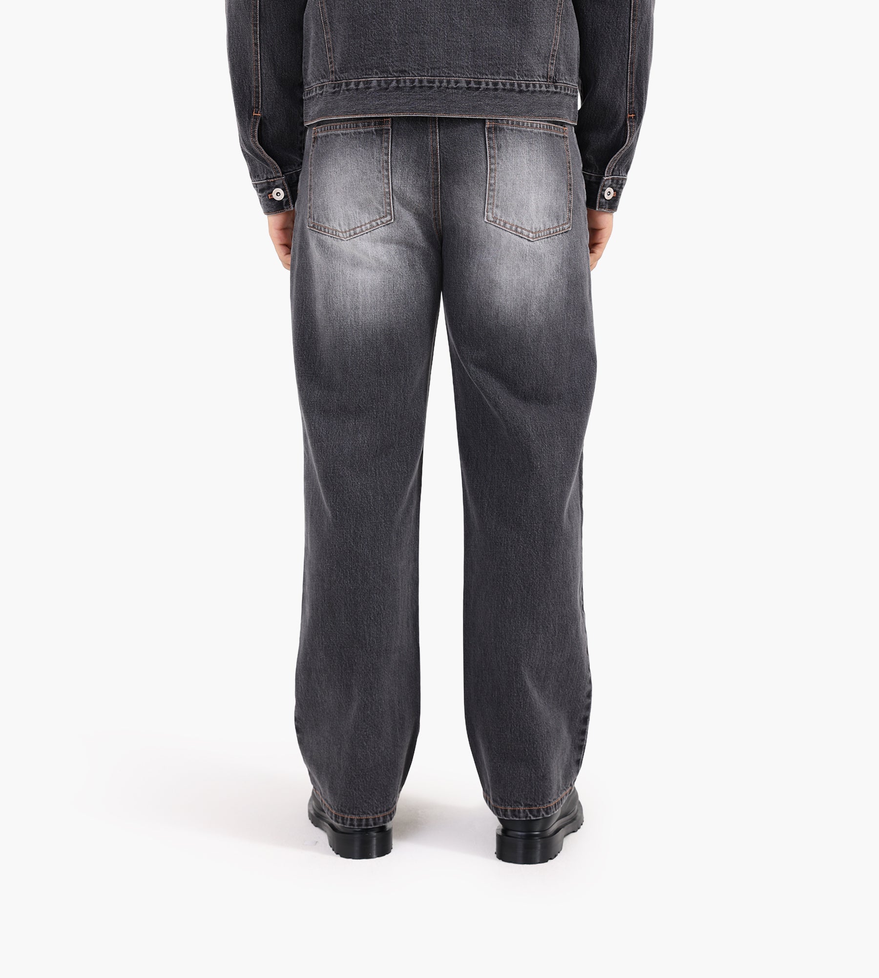 Pinkorange Stonewashed Jeans Grey