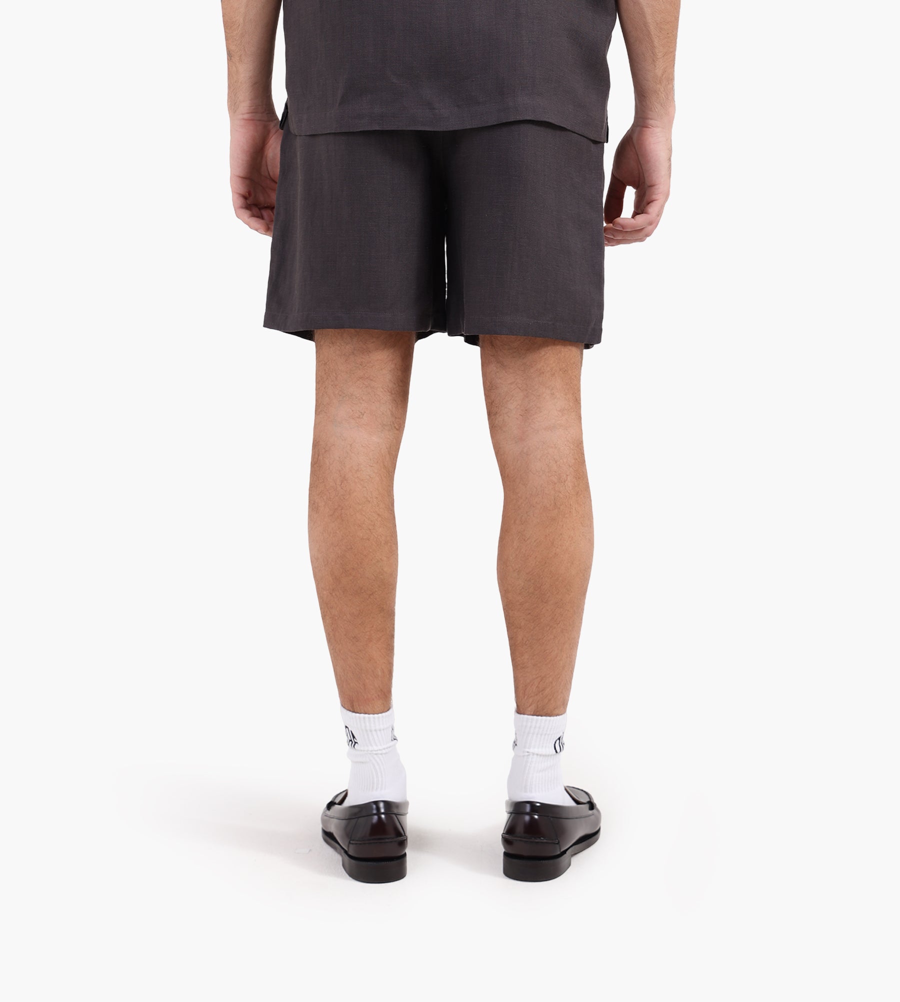 OLAF Linen Blend Short Charcoal