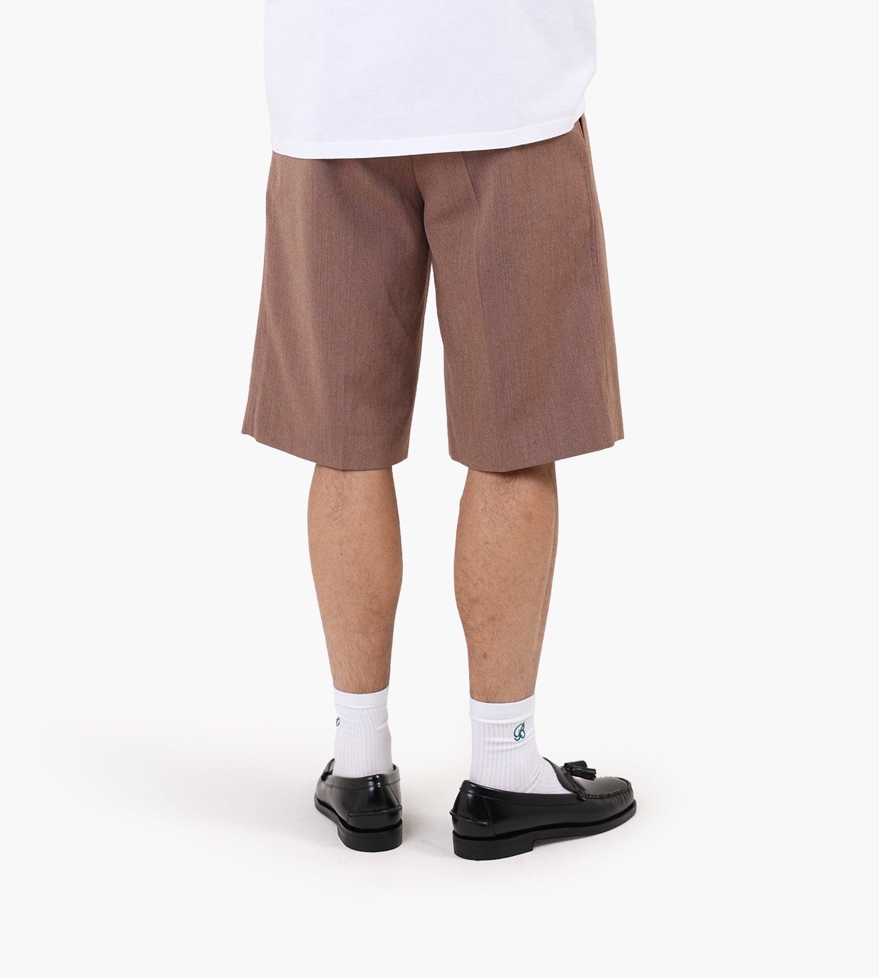 Drôle de Monsieur Short Tailleur Chevrons Brown
