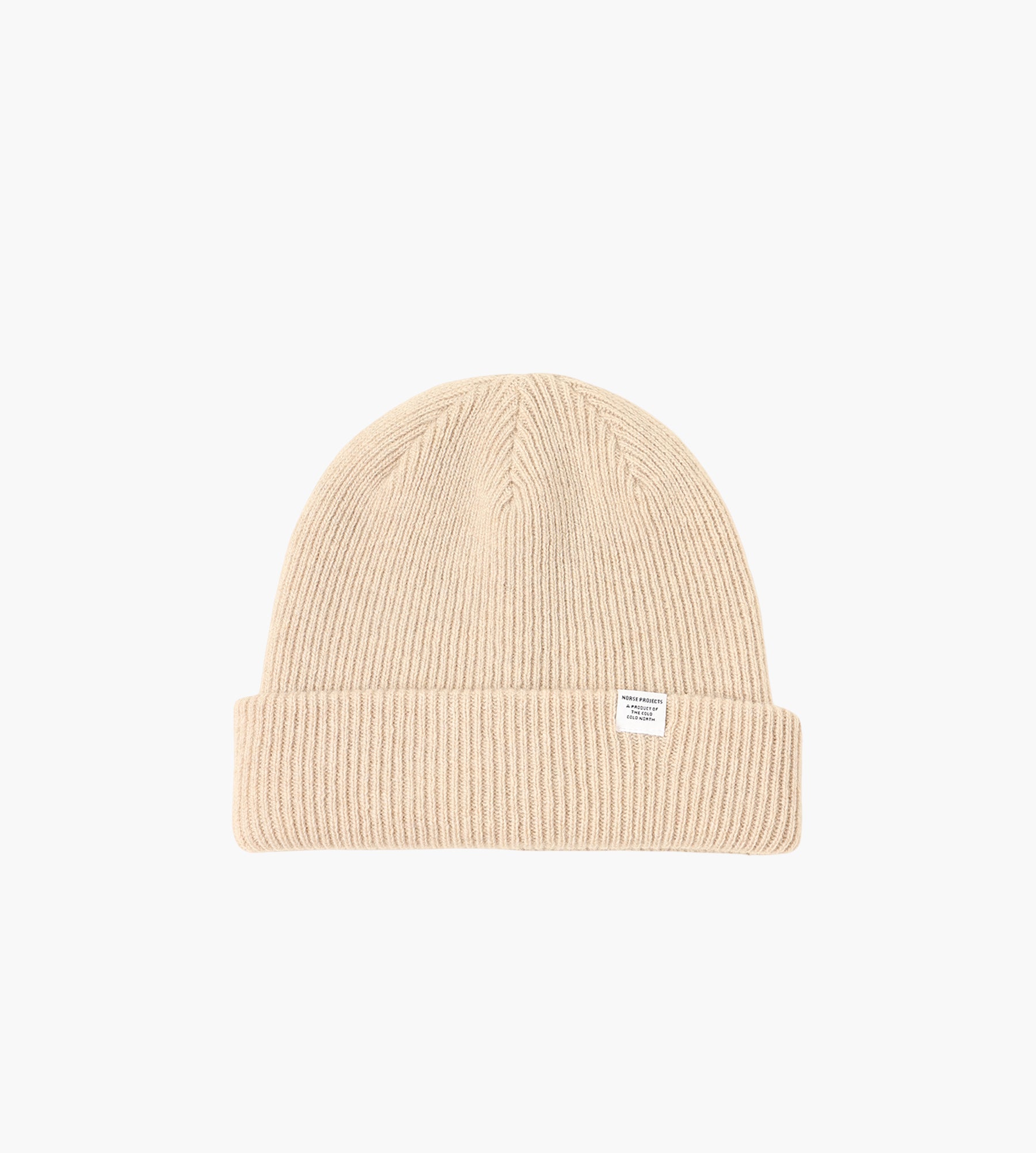 Norse Projects Merino Lambswool Beanie Oatmeal