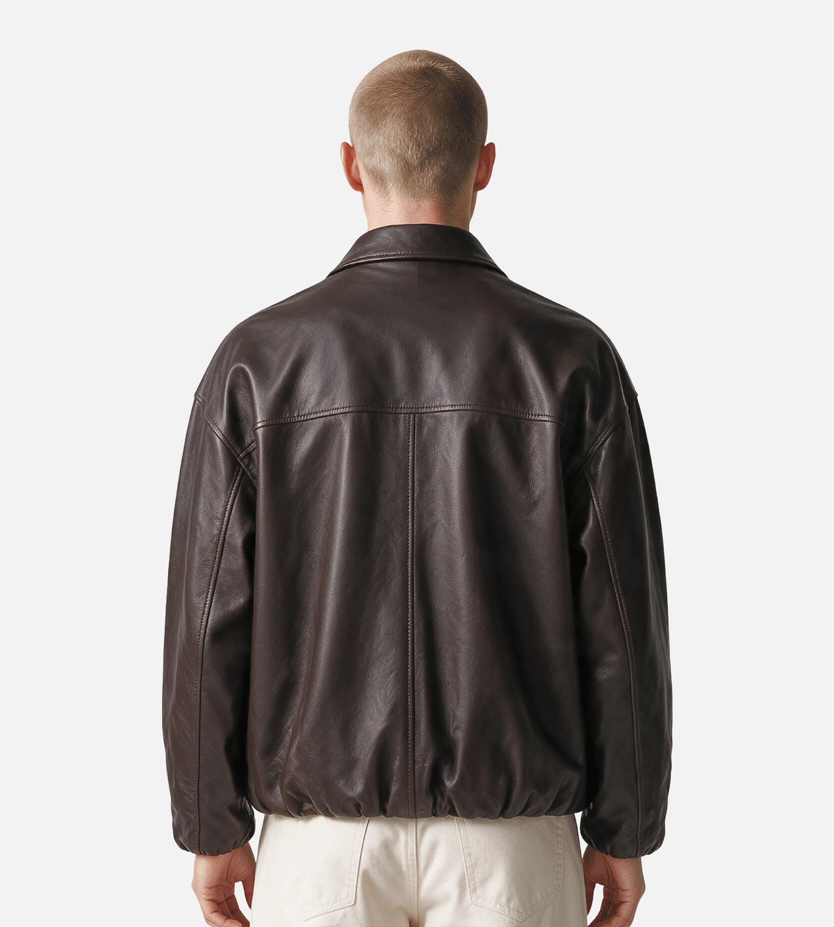 ARMA Backett Reversible Leather Jacket Coffee Bean