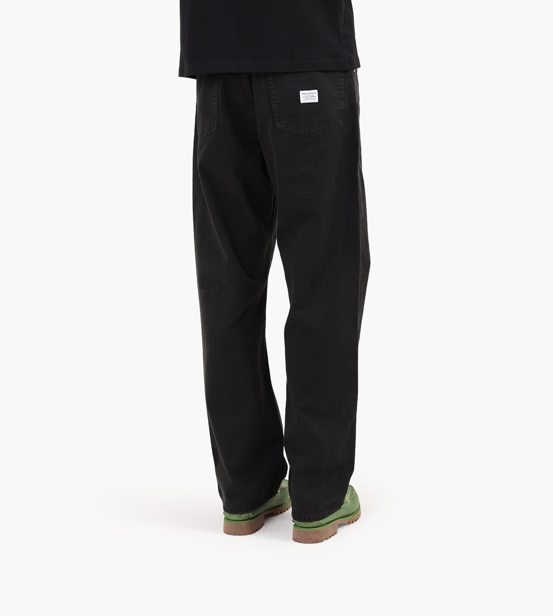 廃盤モデル OLDTOWN PF TROUSERS BLACK TWILL Norse Projects Korshavn Relaxed 5 Pocket Heavy Twill Trouser Black