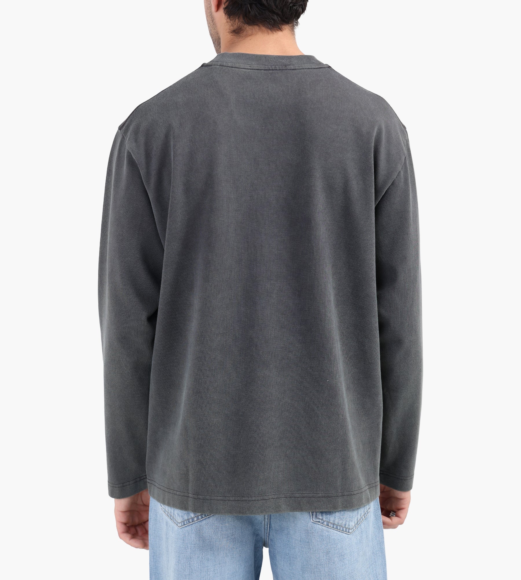 OLAF Washed Studio Longsleeve Charcoal - OLAF - Clothing