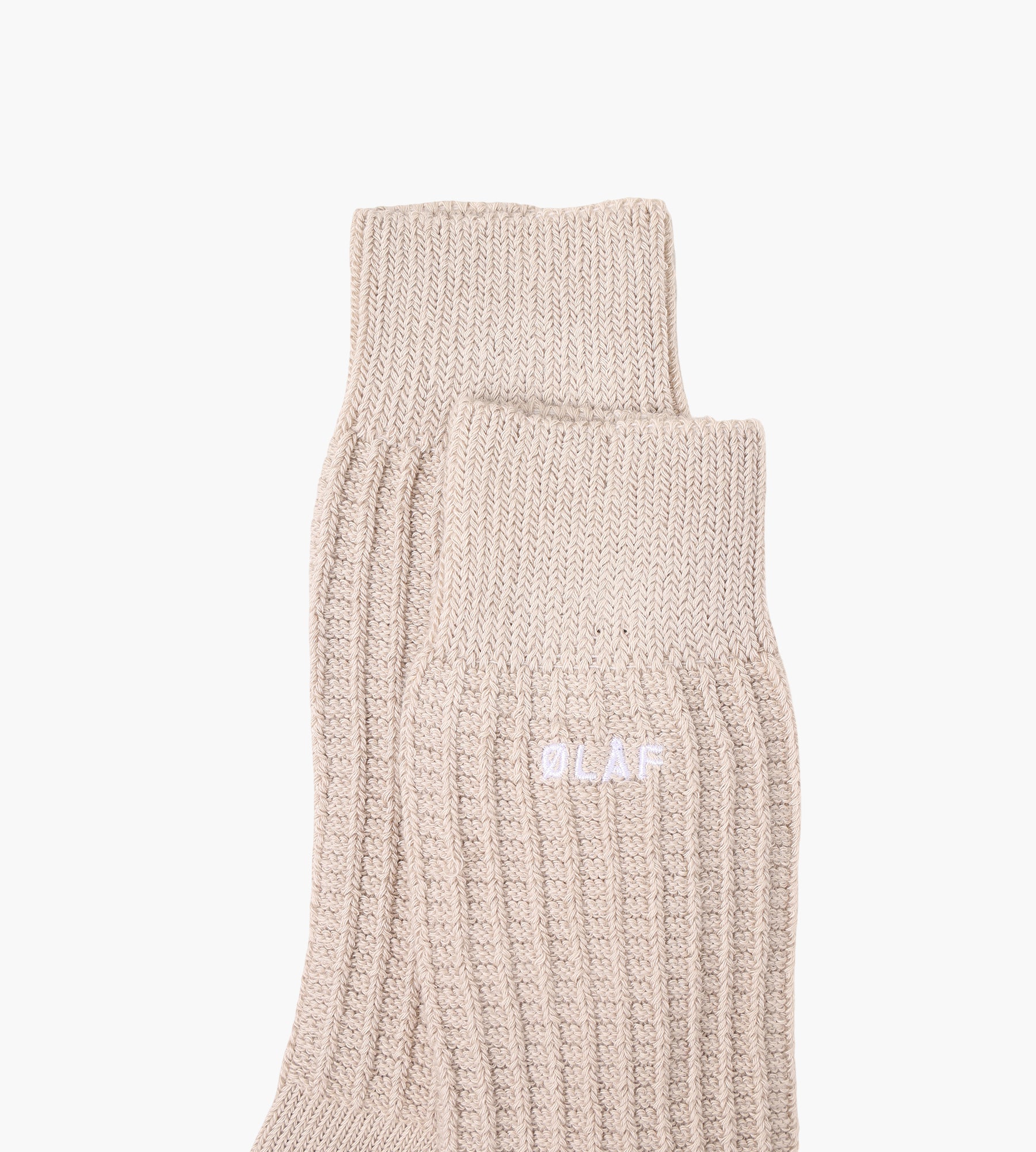 OLAF Waffle Socks Cement