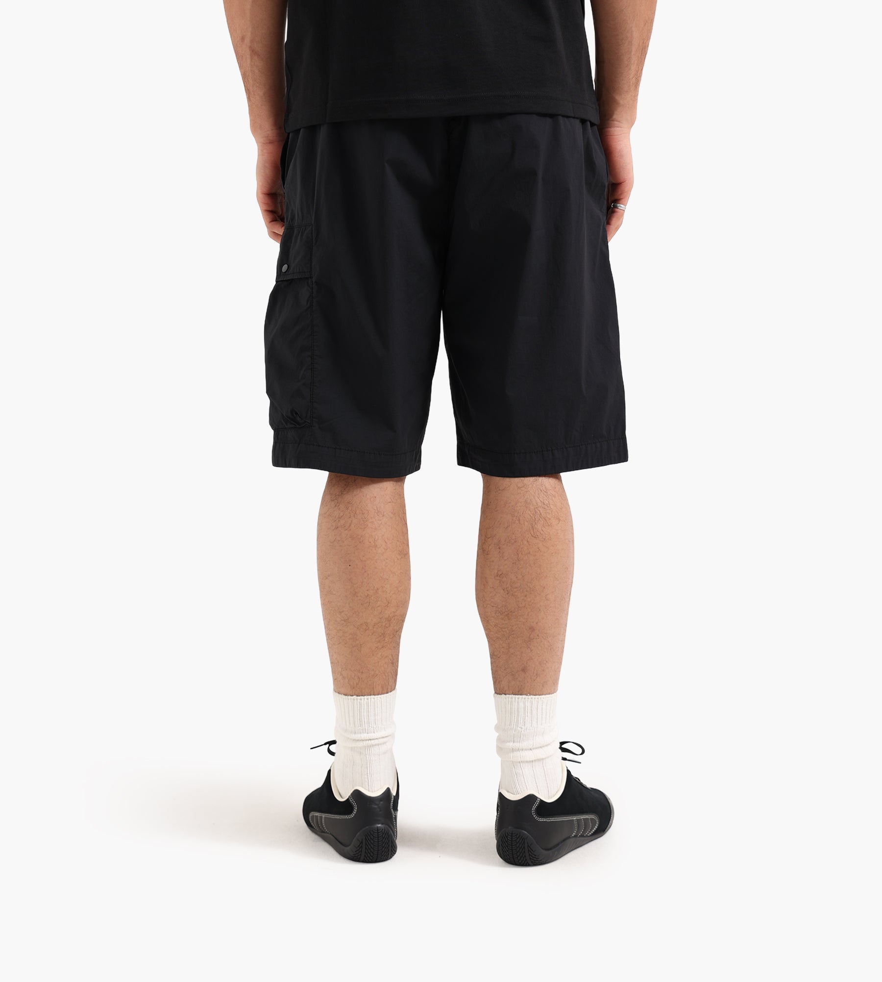 C.P. Company Bermuda Cargo In 50 Fili Stretch Black
