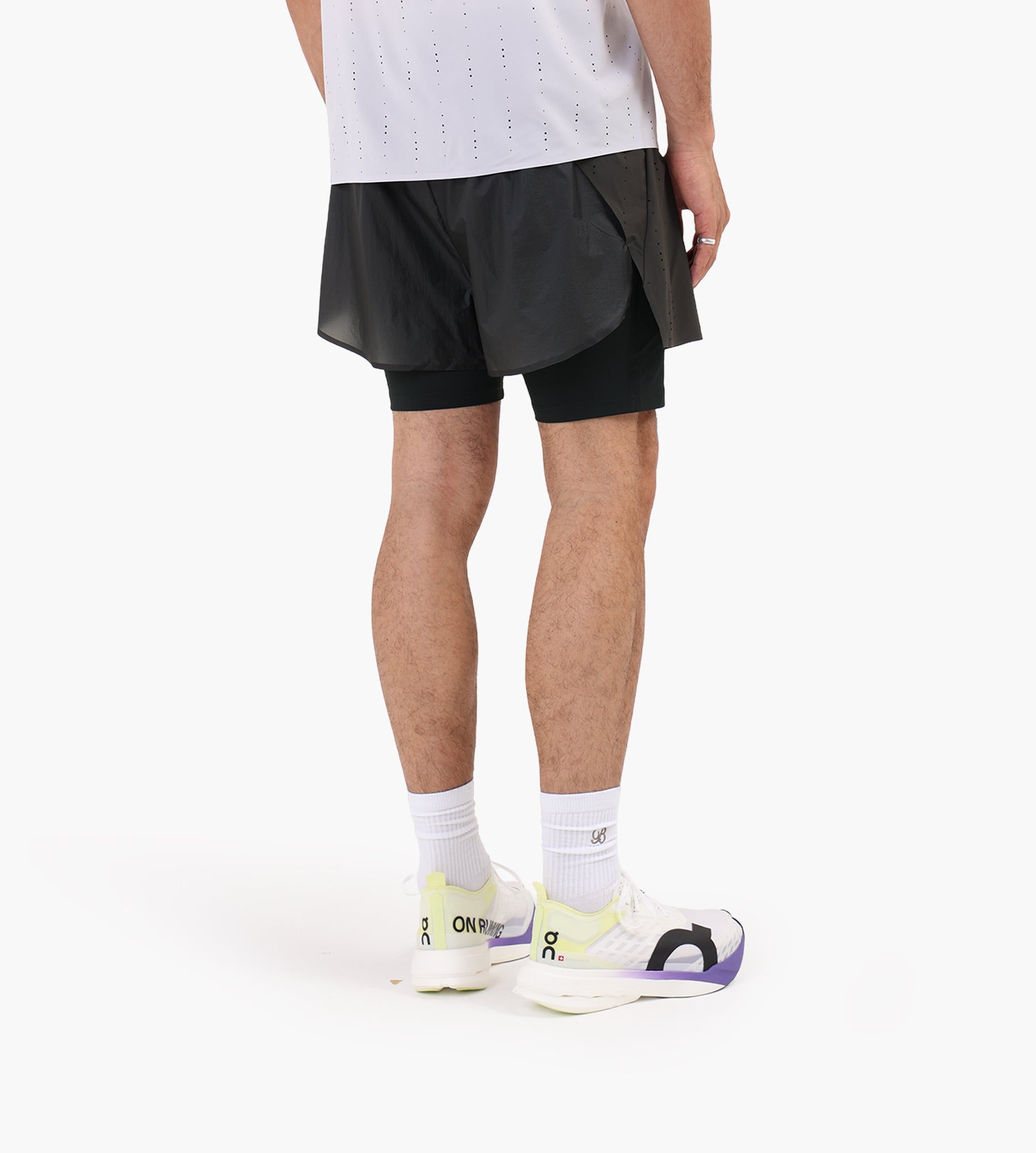 On Zero 2-in-1 Shorts PAF 1 M Molasses Black