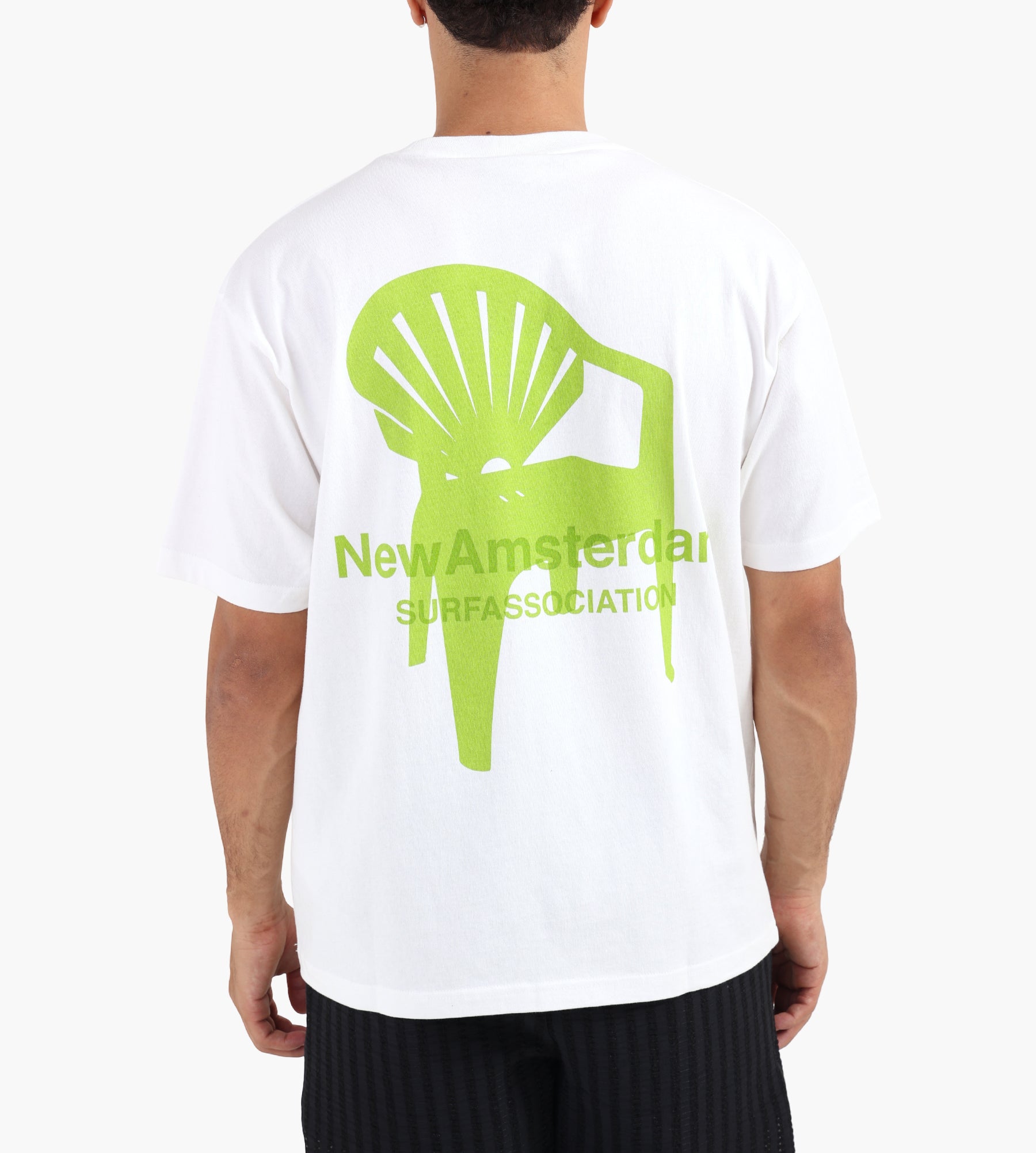 New Amsterdam Surf Association Chair Tee White