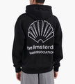 New Amsterdam Surf Association Logo Hoodie + Black White