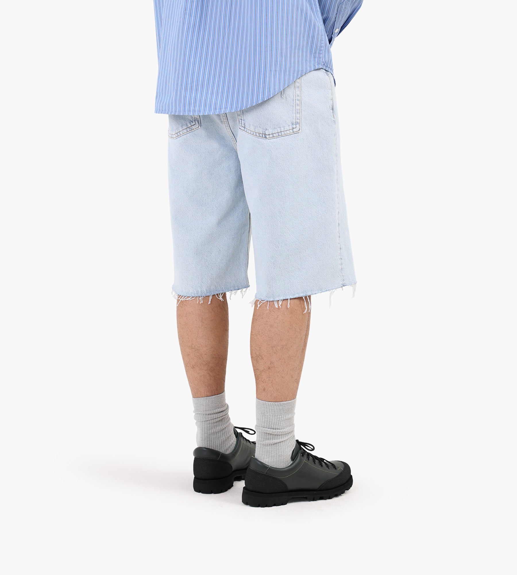 Won Hundred Kayce Soft Blue Denim Shorts Soft Blue