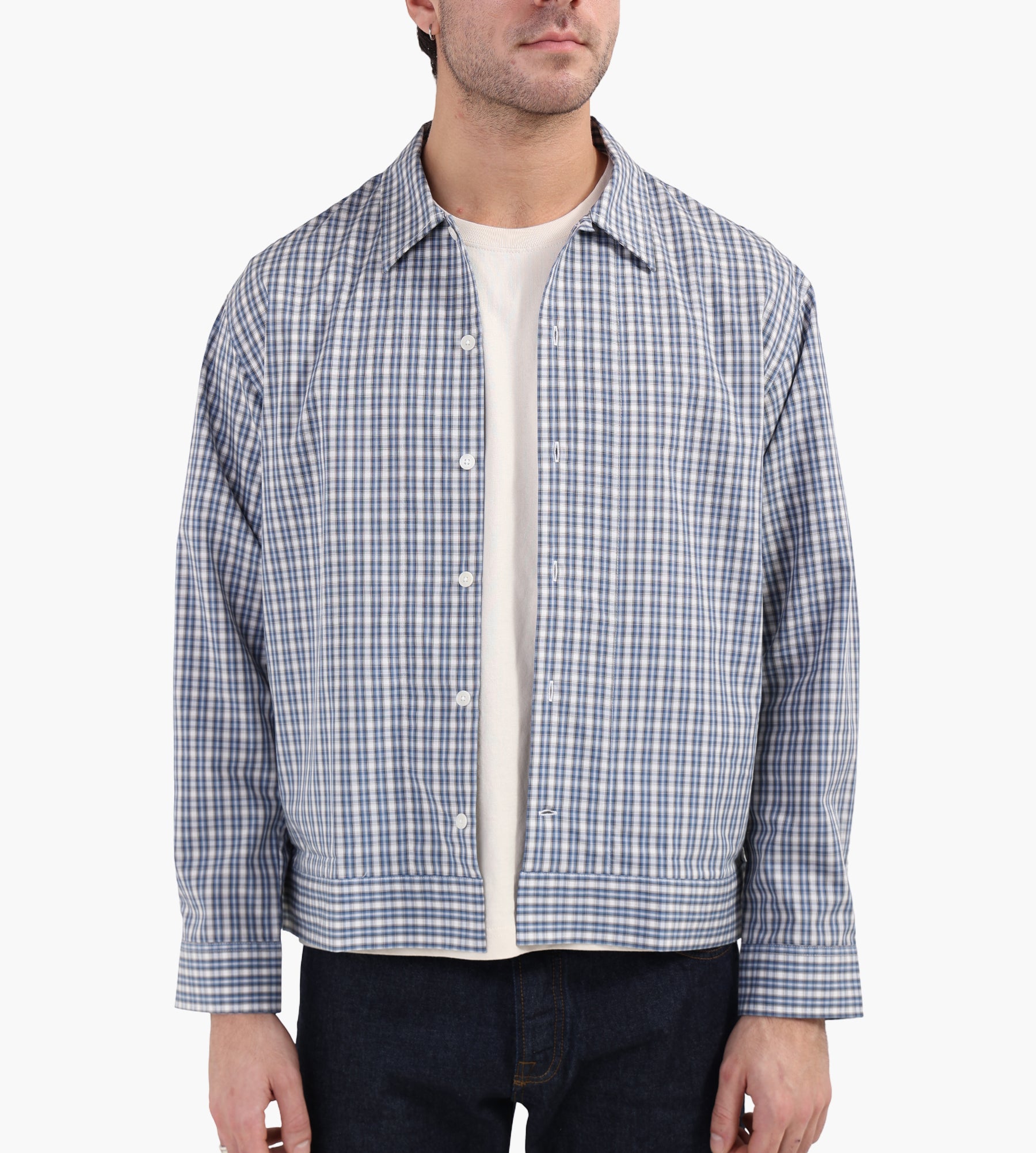 NN.07 Reed Shirt 5322 Blue Check - NN.07 - Clothing
