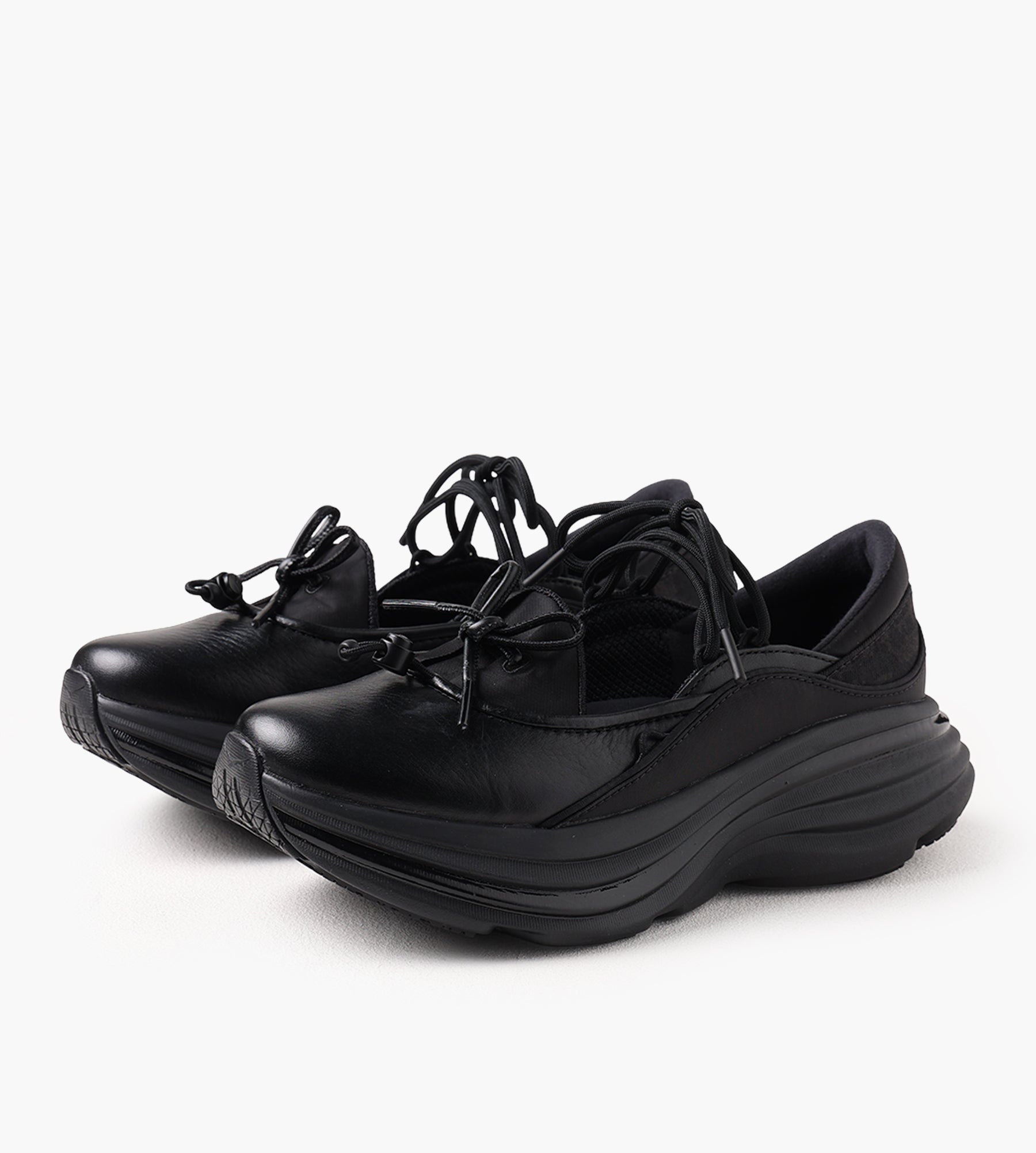 Hoka U Bondi Mary Jane Black Black