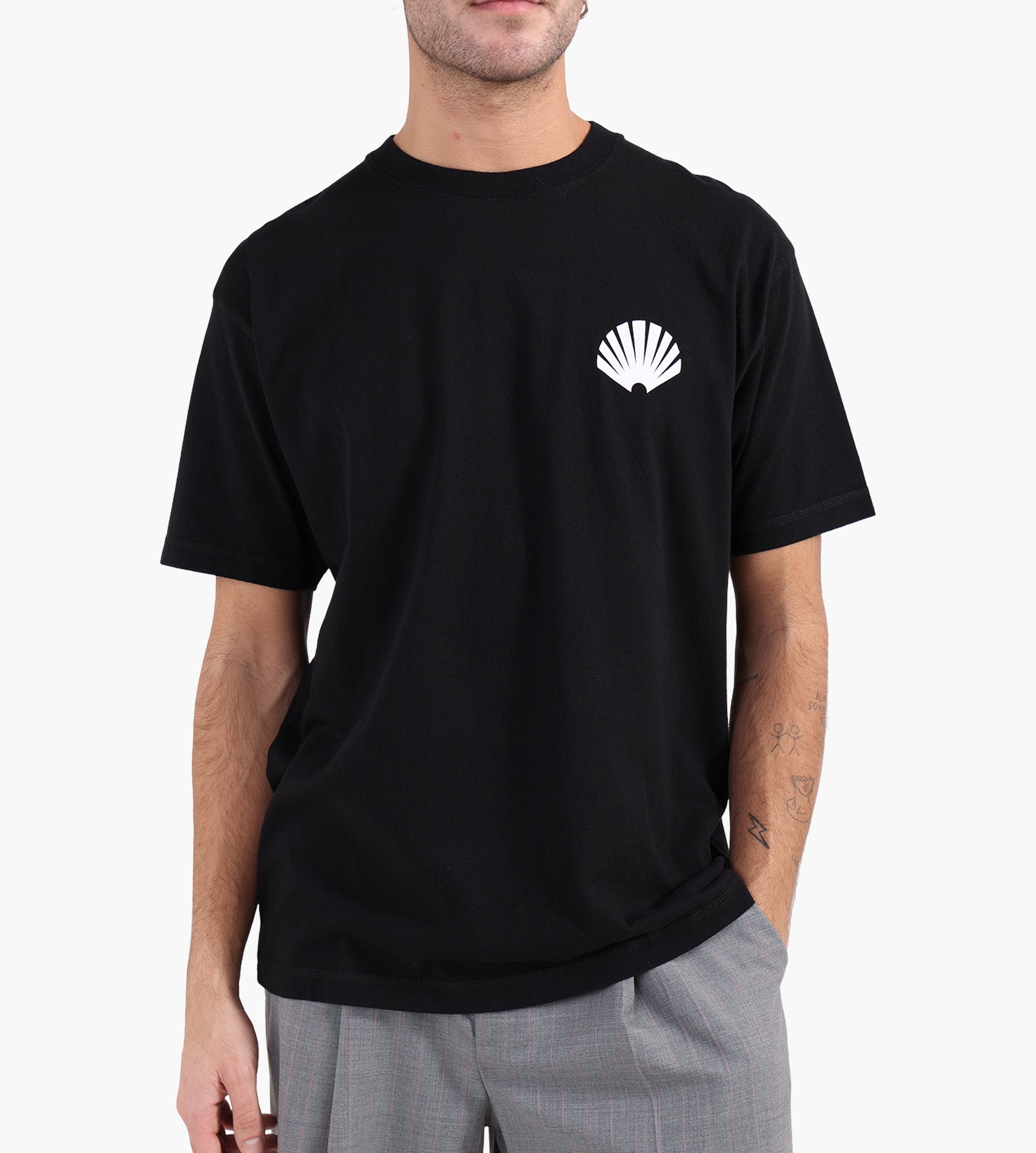 New Amsterdam Surf Association Logo Tee Black White