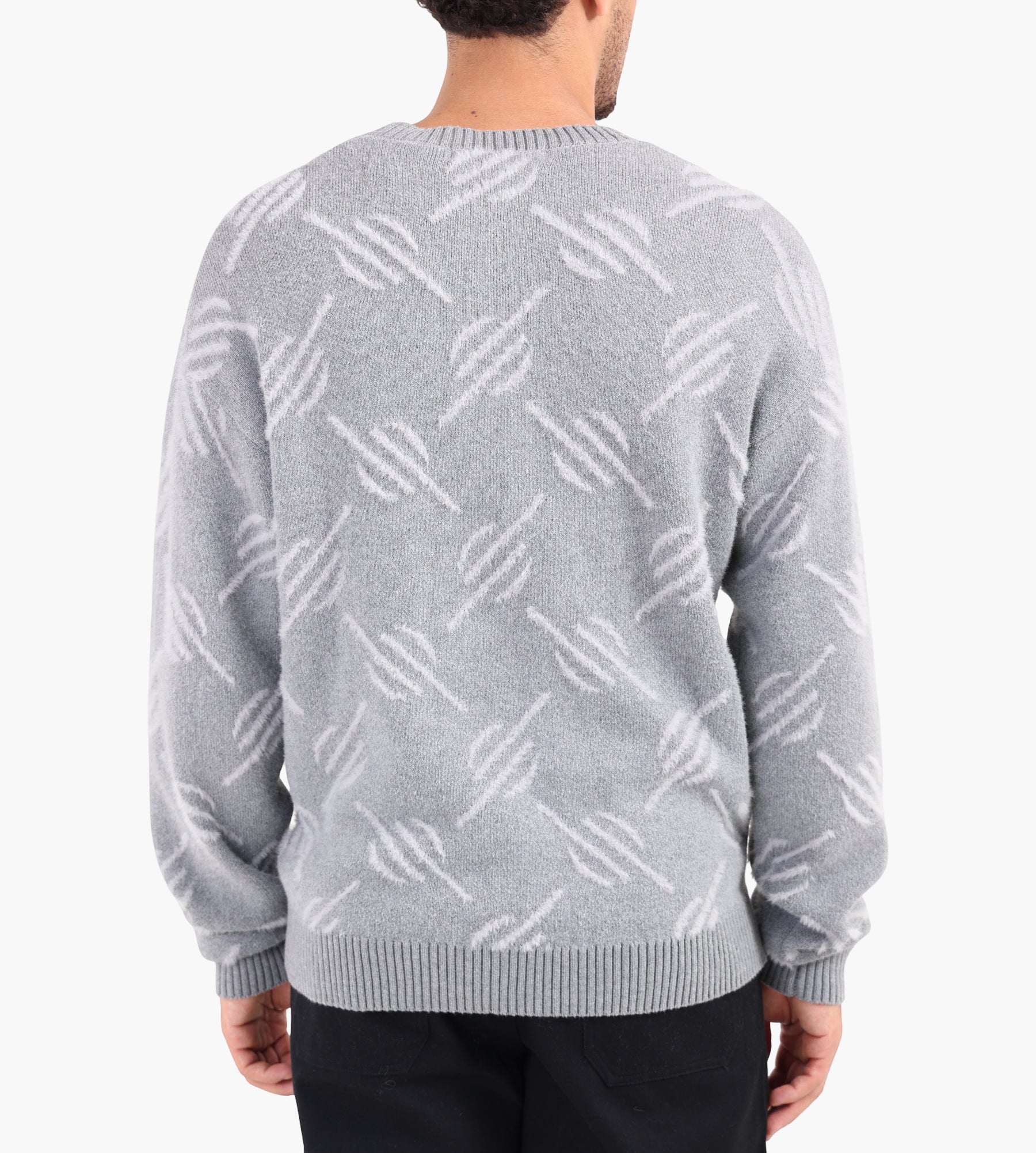 Daily Paper Tevin Monogram Knit Sweater Grey