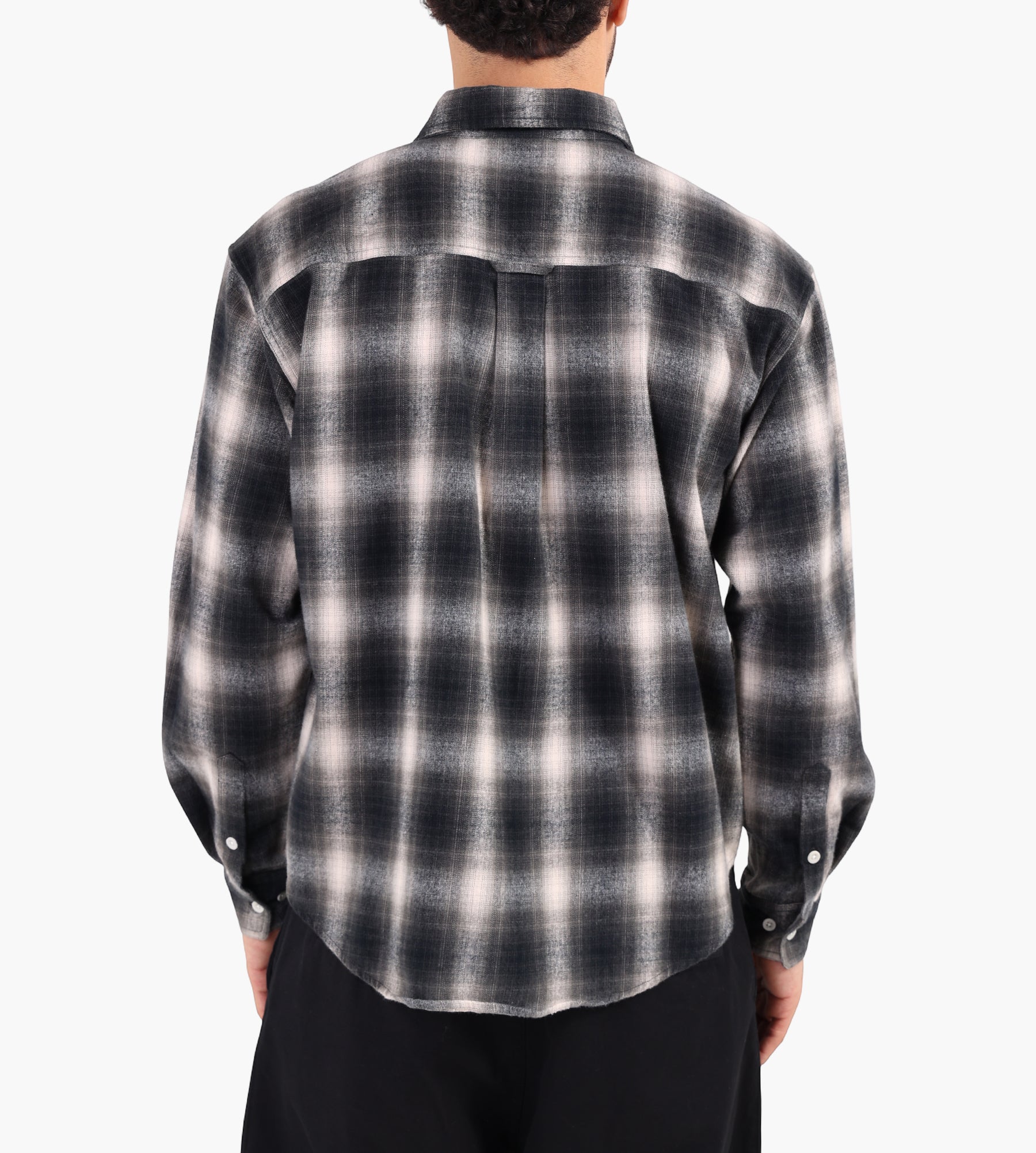 Café-Mountain Brushed Check Workers Shirt Meadow Check