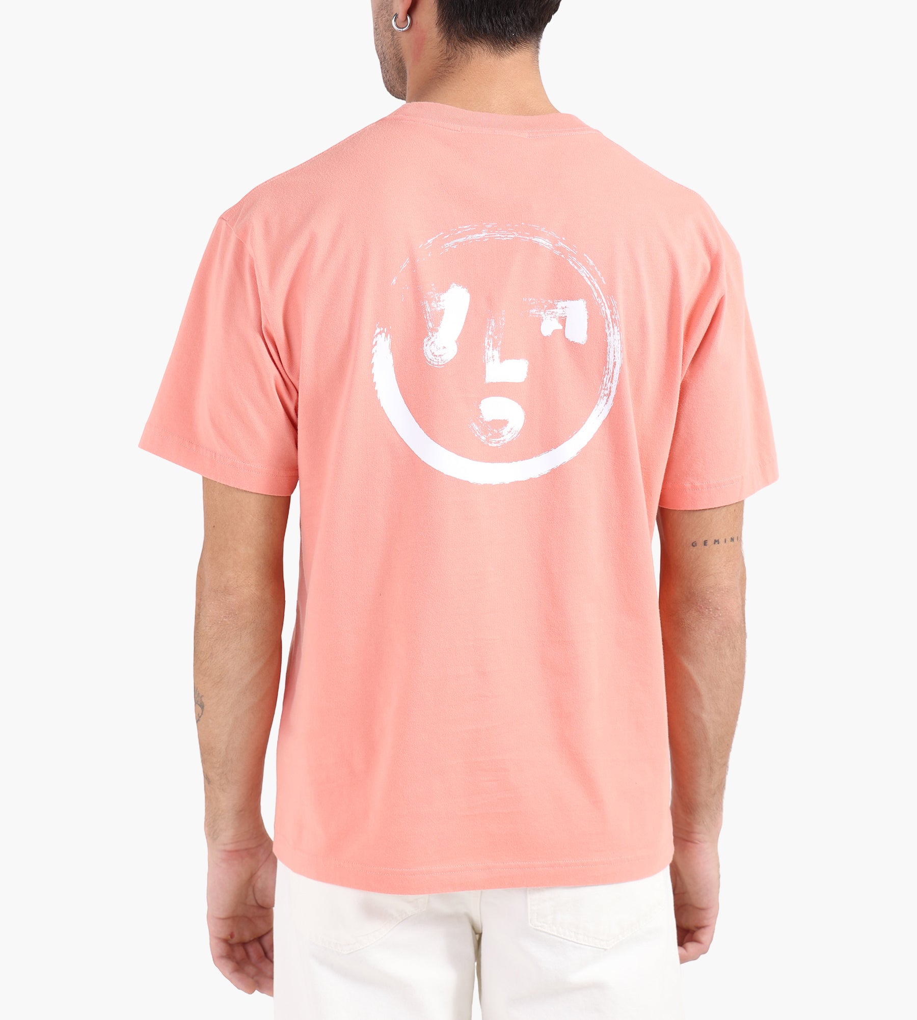 OLAF Brushstroke Face Tee Burnt Coral