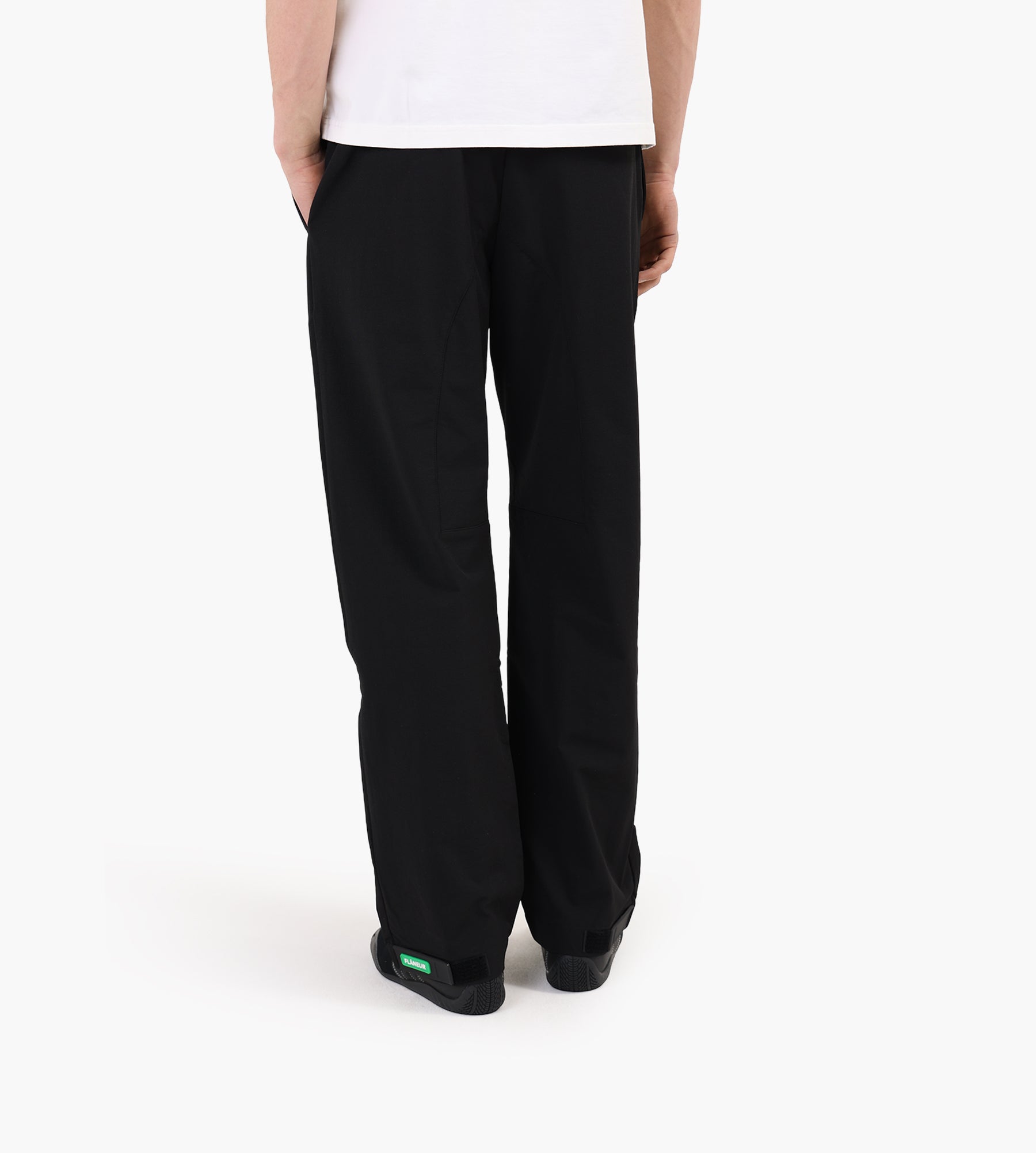 Flâneur Badge Formal Tech Pants Black