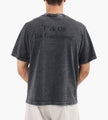Bram's Fruit “F*ck Off” T-Shirt Distressed Washed Charcoal