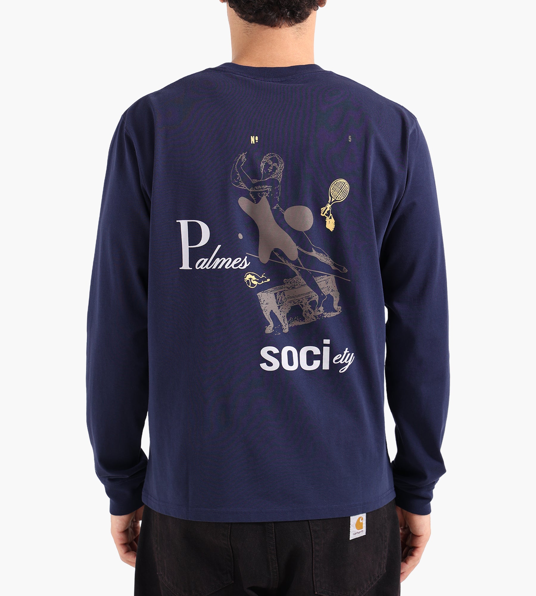 Palmes Piano Longsleeve Navy
