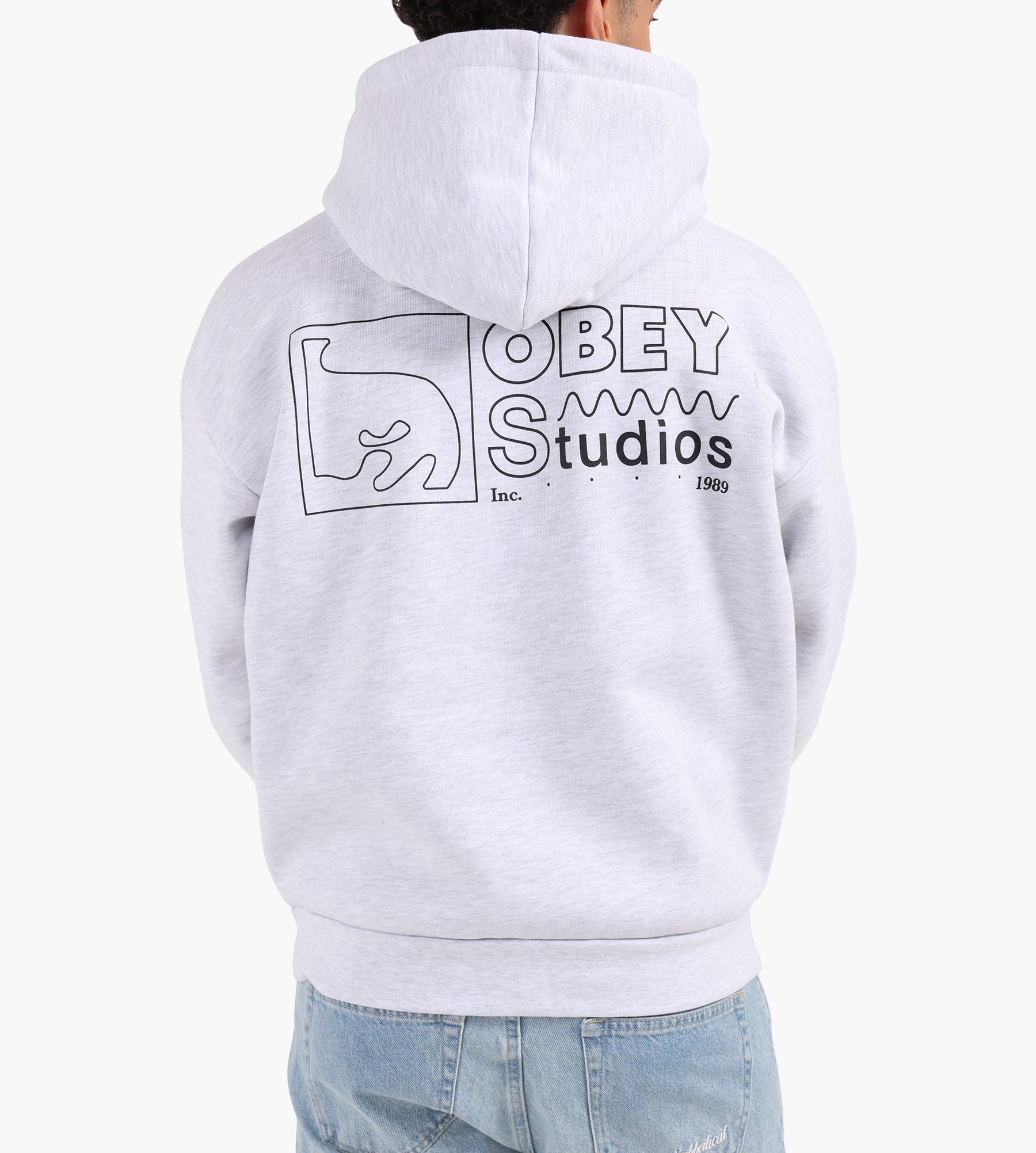Obey Nico Extra Heavy Hoodie Ash Grey