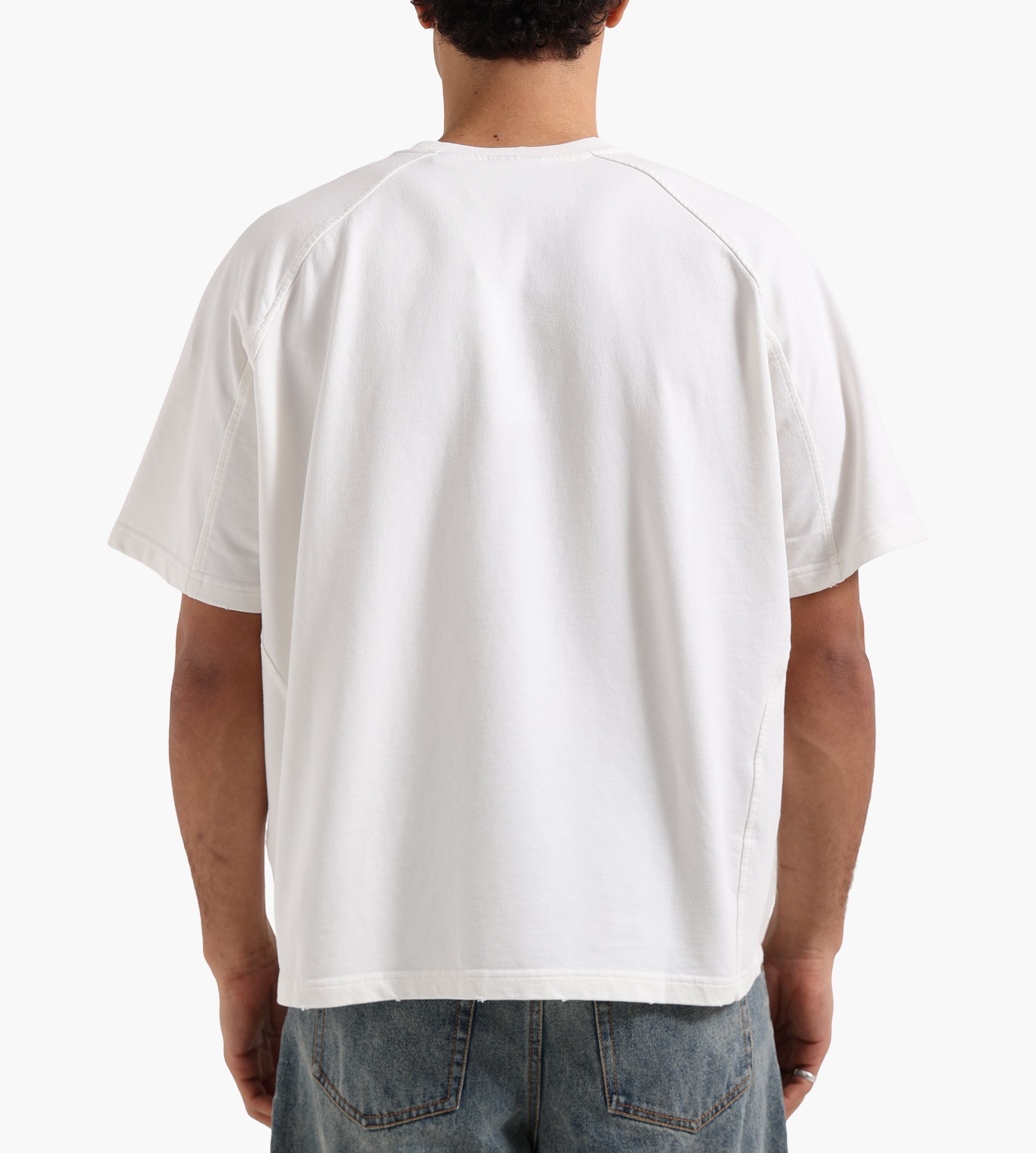 Daily Paper Raglan Stacked Dias Jersey Tee Off White
