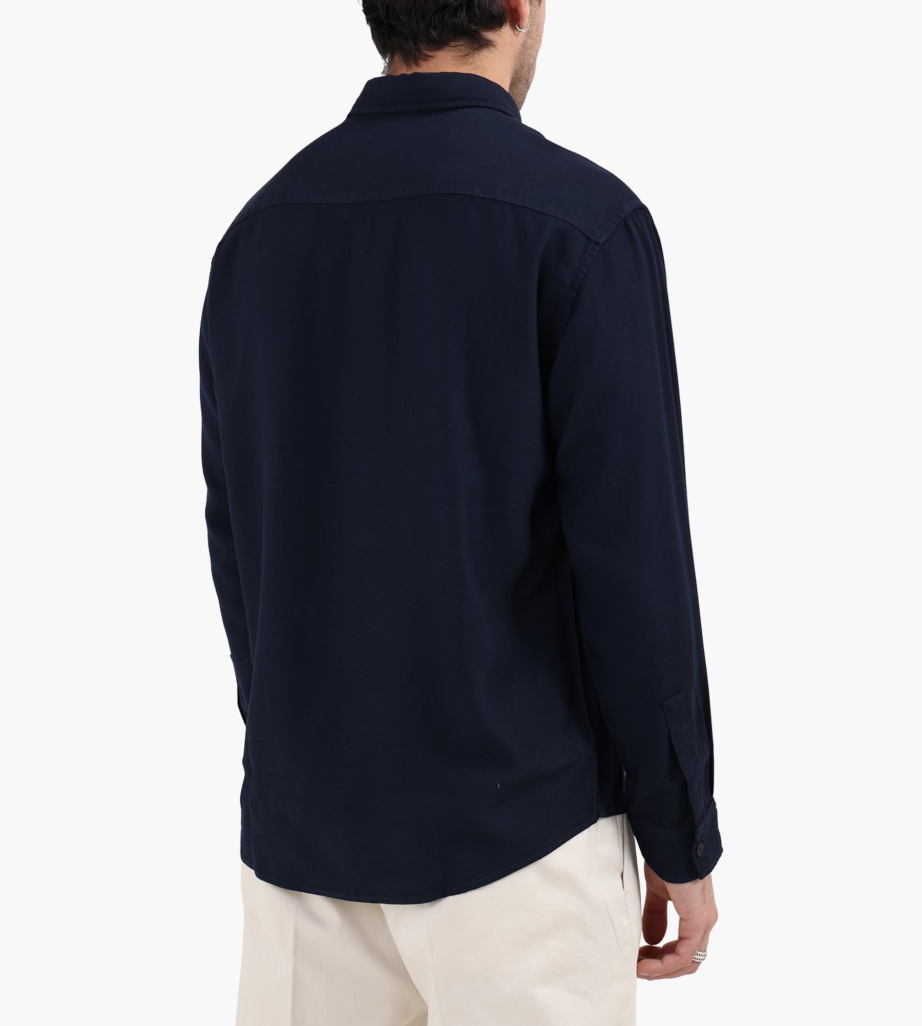 NN.07 Deon Long Sleeve Shirt 5027 Navy Blue - NN.07 - Clothing