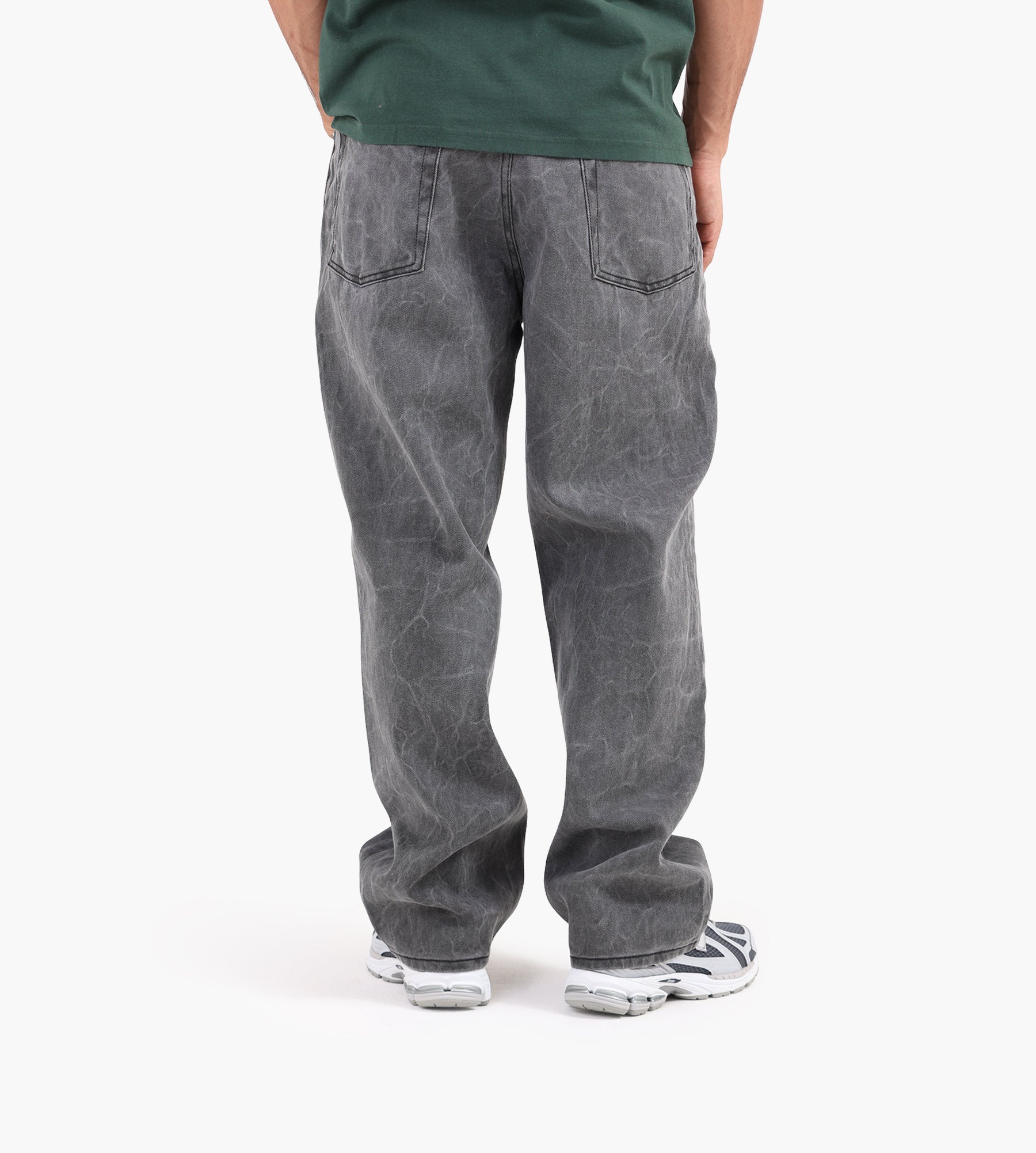 Obey Classic Wrinkle Baggy Denim Black Wrinkle Wash