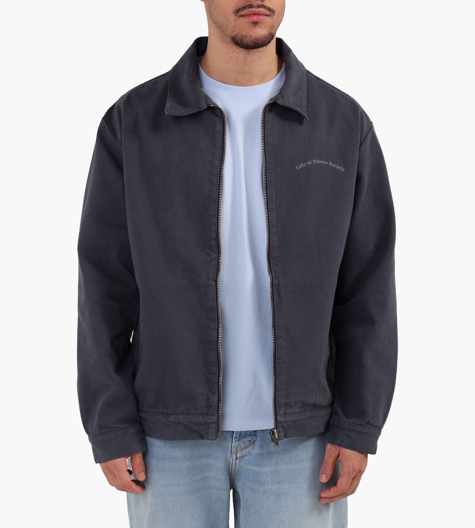 Palmes Lake Zip Jacket Charcoal