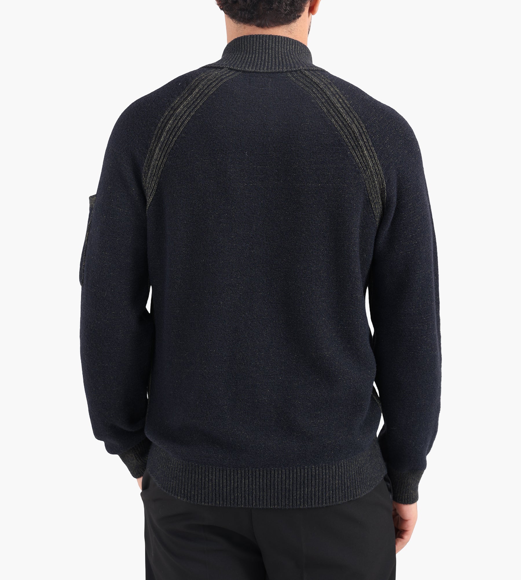 C.P. Company Knitwear Polo Collar In Fleece Knit Capers