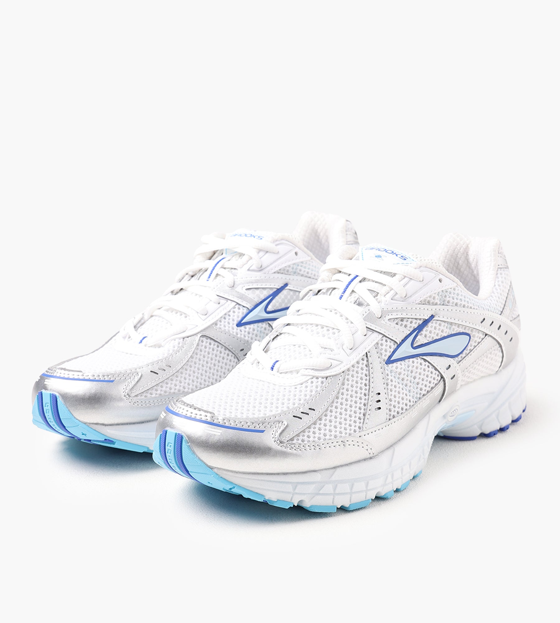 Brooks Adrenaline GTS 10 White Dazzling Blue Breeze