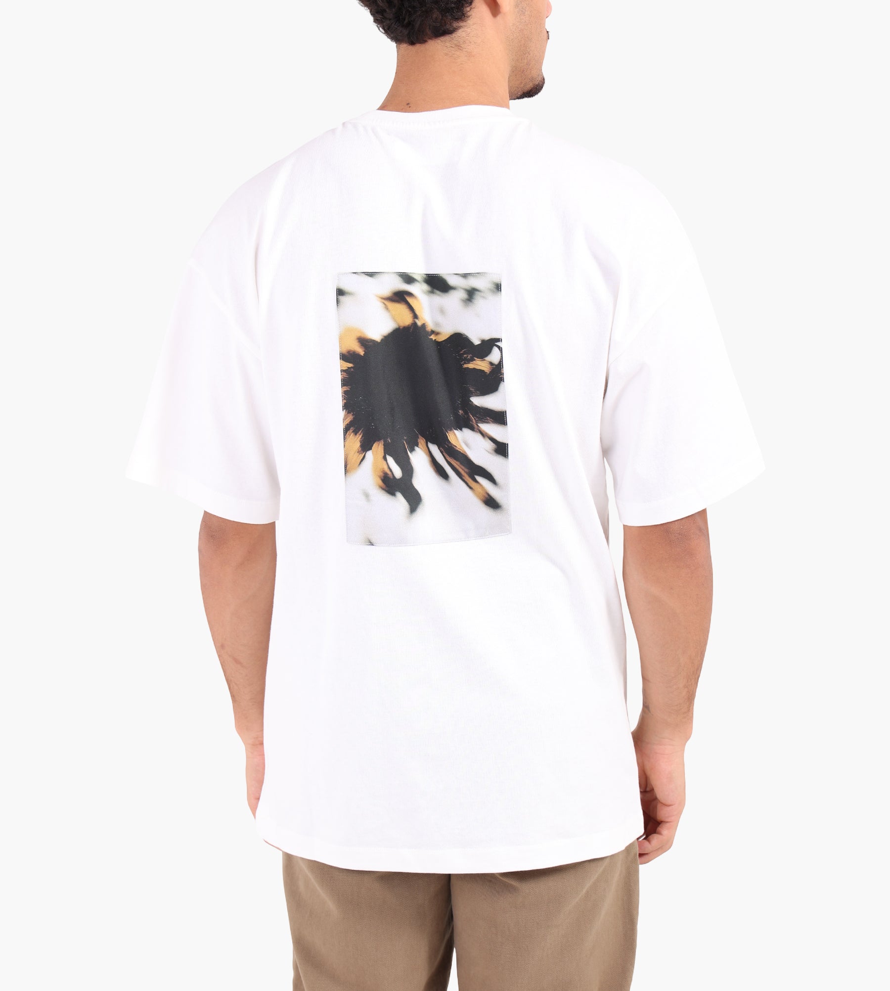 OAMC Peacemaker Loose Fit T-shirt Landart 02 Print White