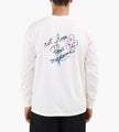 Drôle de Monsieur Esquisse Slogan Long Sleeve Off White