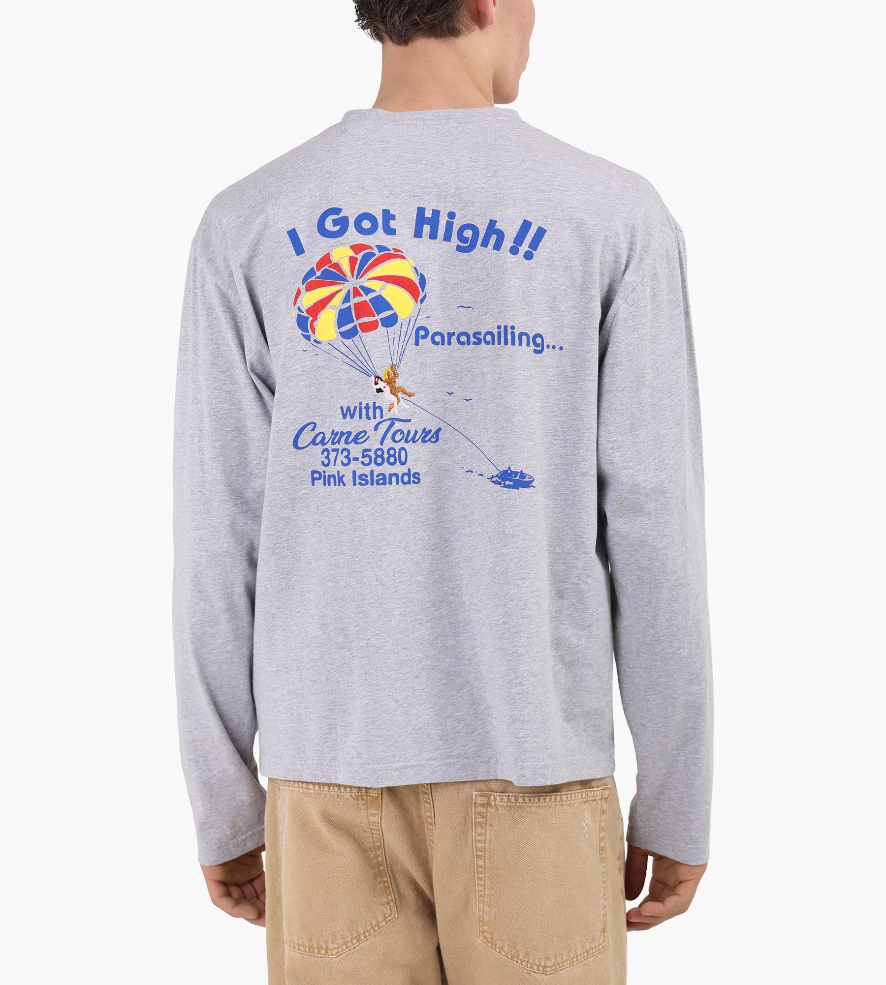 Carne Bollente Carne World Tour Longsleeve Melange Grey