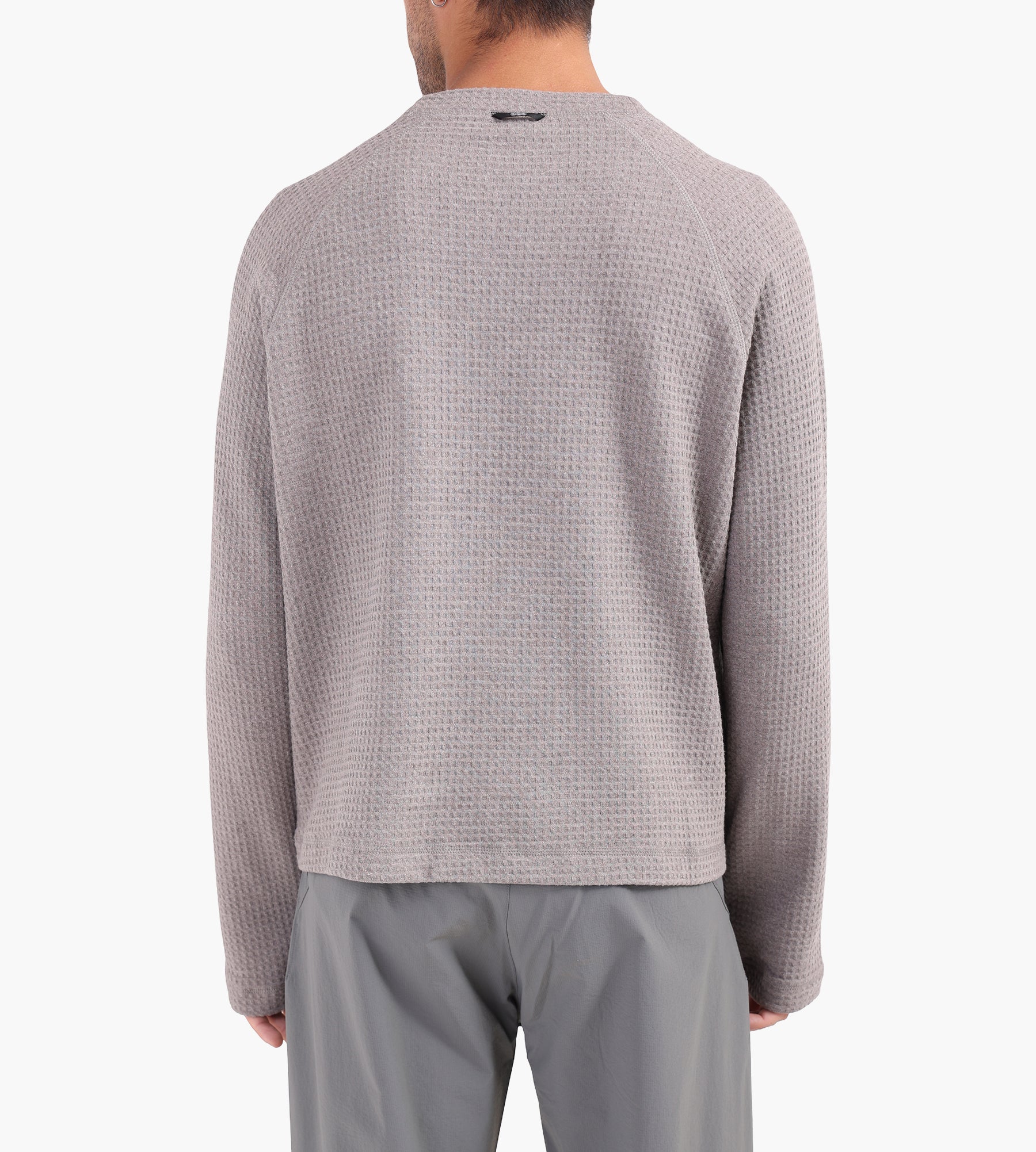 OLAF 10YR Texture Crewneck Sweat Greige - OLAF - Clothing