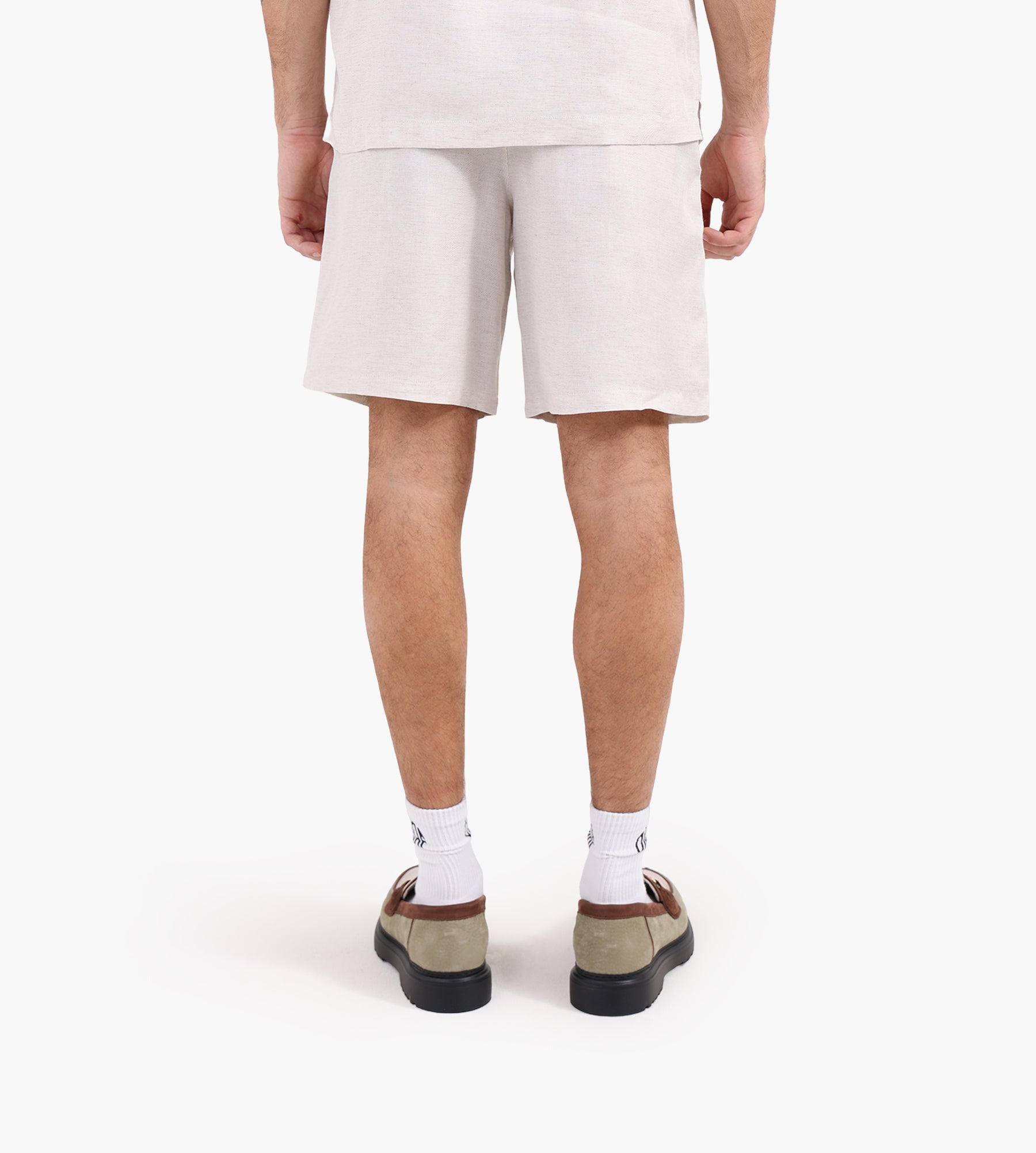 OLAF Linen Blend Short Off White