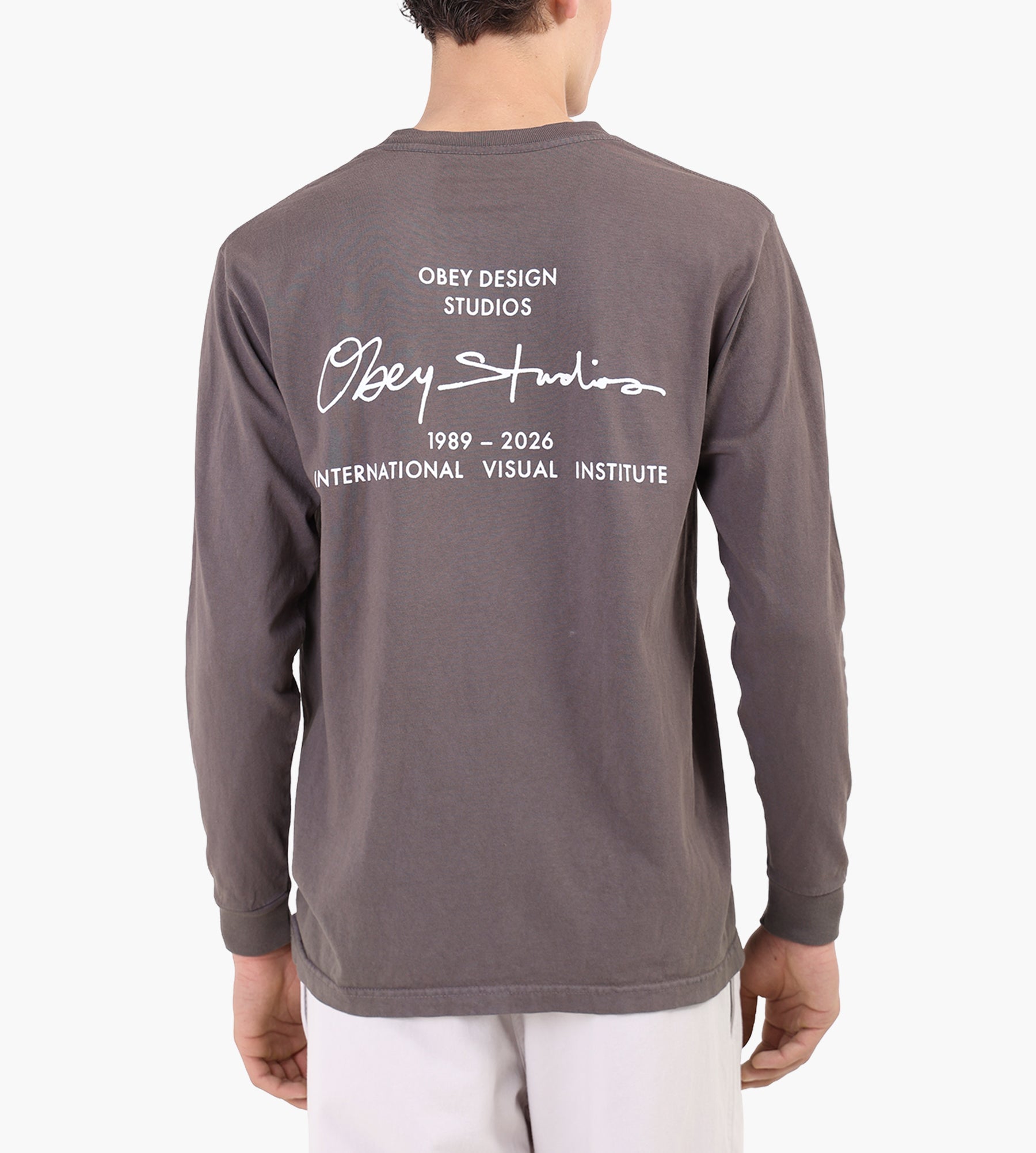 Obey Institute Longsleeve Pigment Dusty Black
