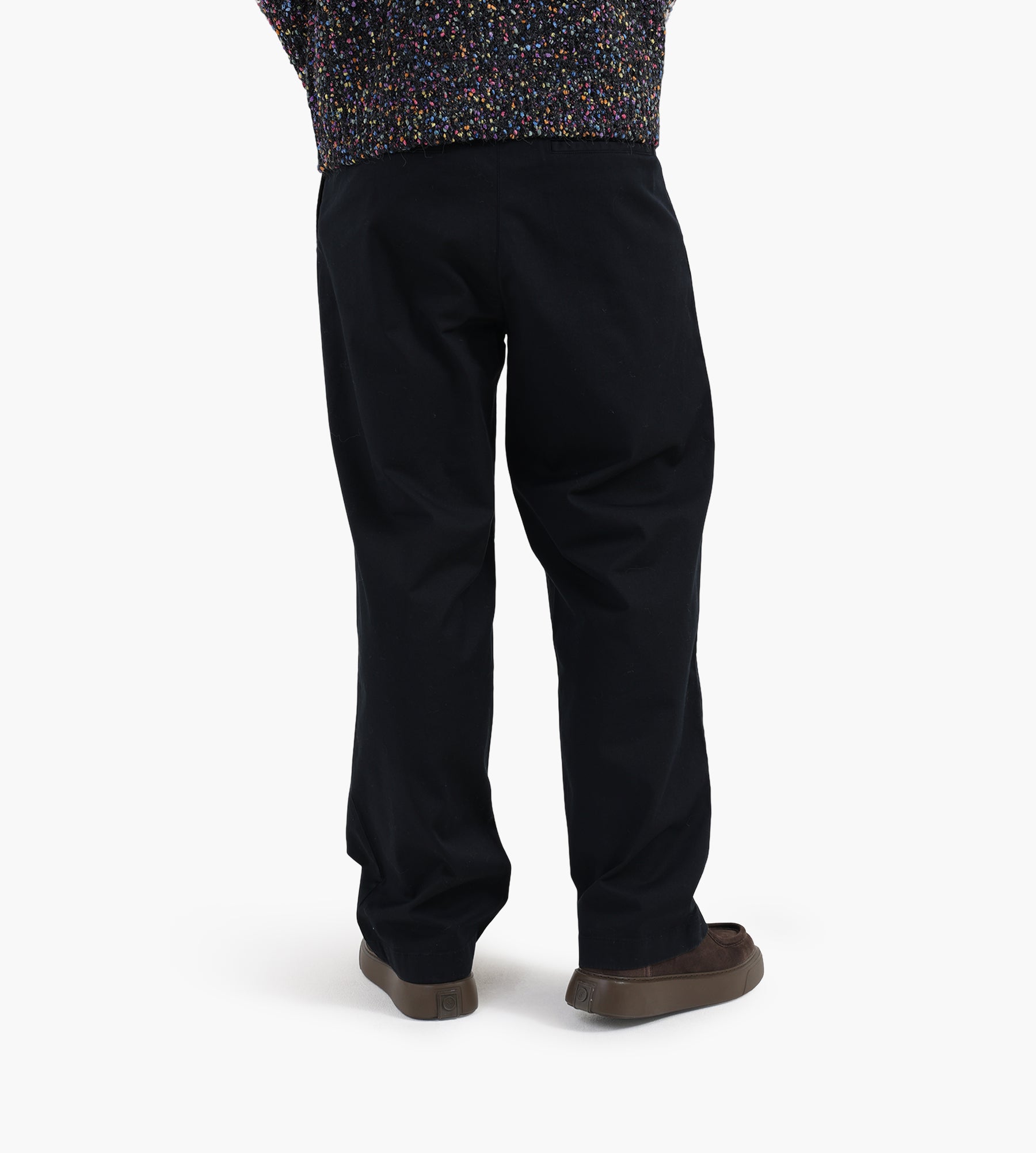 Norse Projects Benn Relaxed Twill Pleated Trouser Black