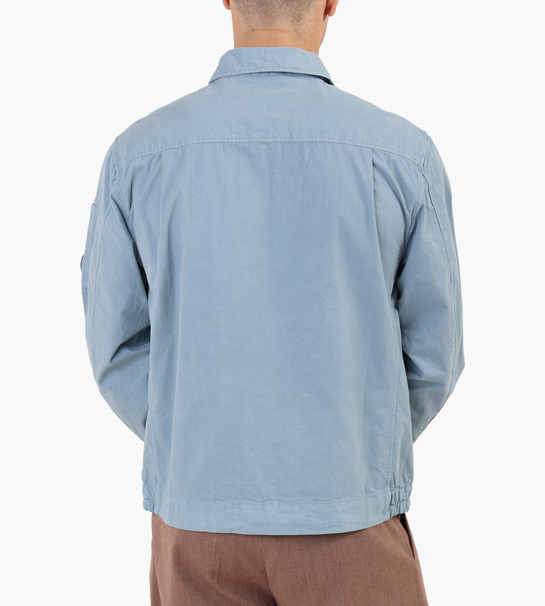C.P. Company Overshirt Overshirt In Micro-Reps Silver Blue