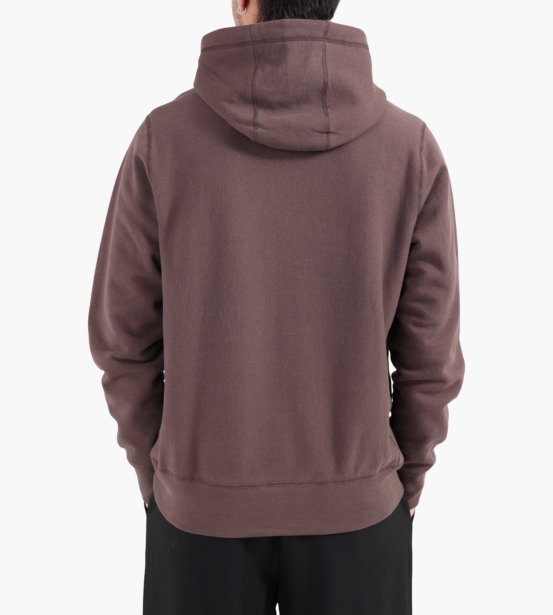 Café-Mountain College Logo Hoody Earth And Aubergine