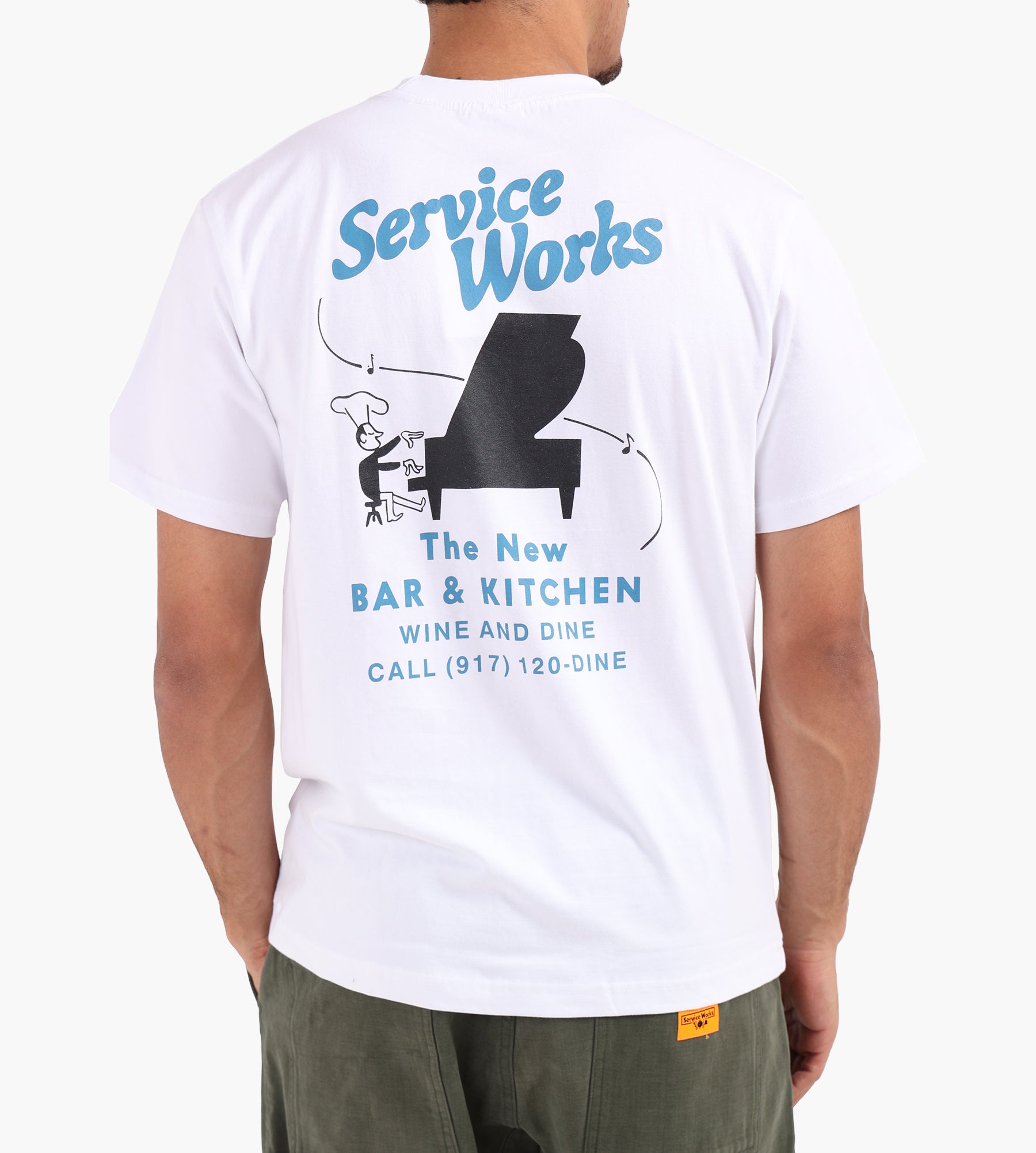 Service Works Bar + Kitchen Tee White